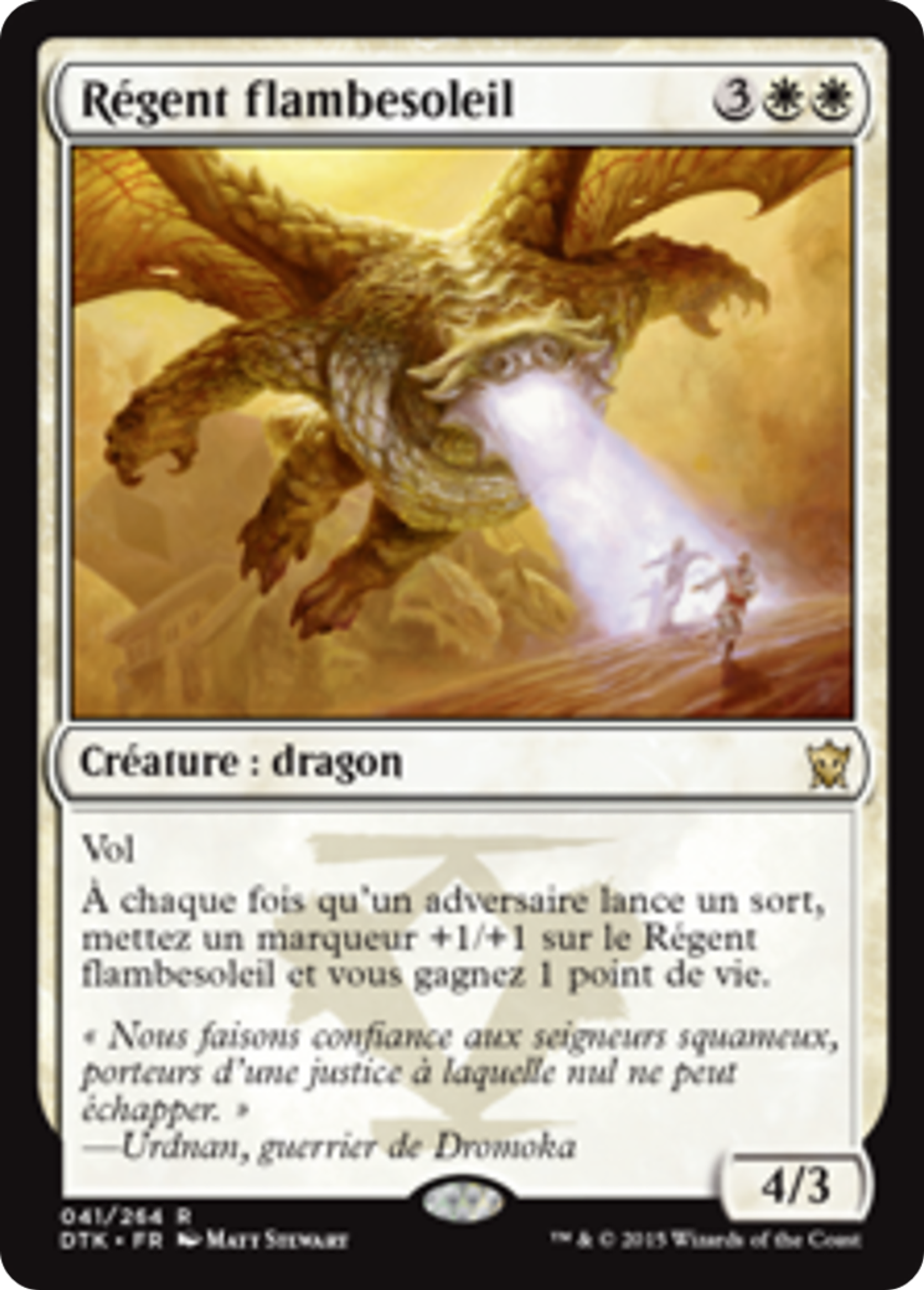 Régent flambesoleil — Dragons of Tarkir — Magic: The Gathering