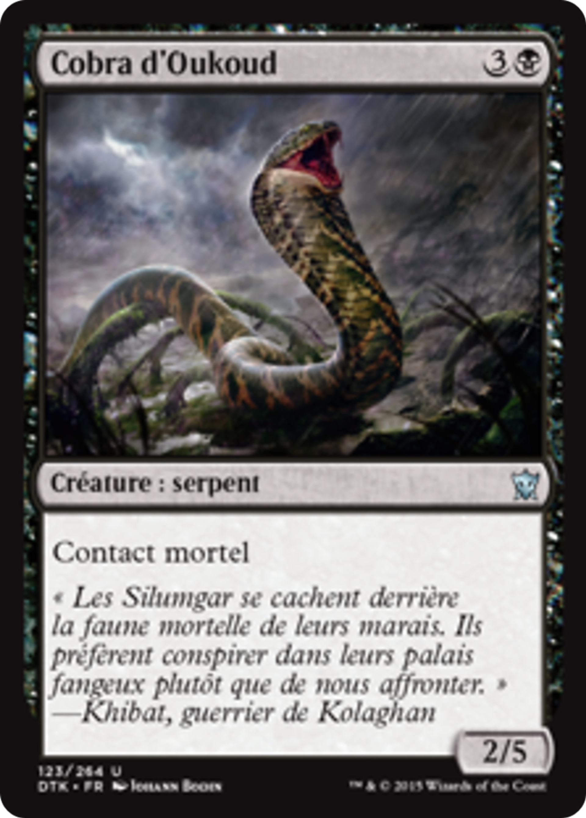 Cobra d'Oukoud — Dragons of Tarkir — Magic: The Gathering