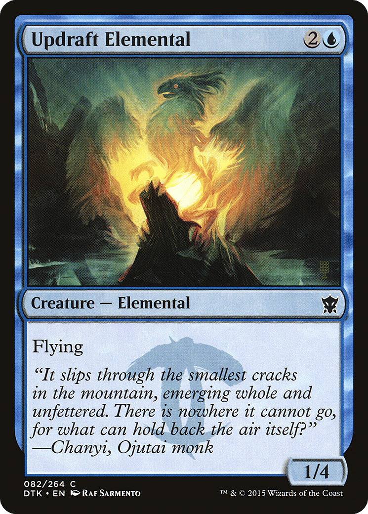Updraft Elemental — Dragons of Tarkir — Magic: The Gathering