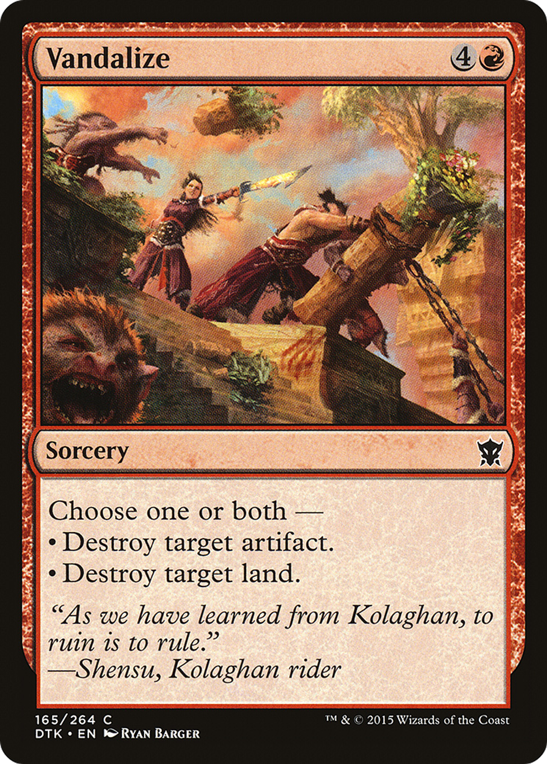 Vandaliser — Dragons of Tarkir — Magic: The Gathering