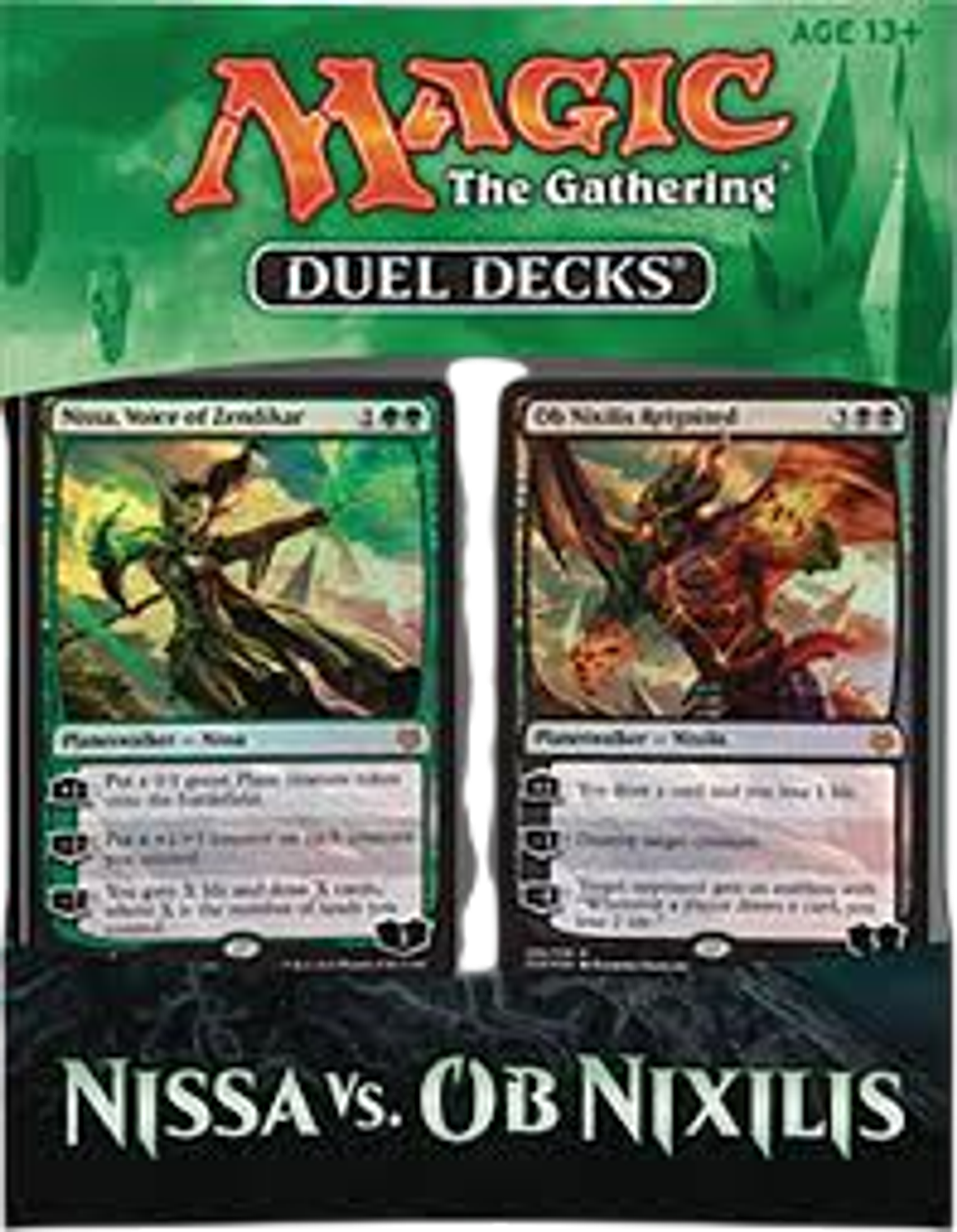 Duel Deck Nissa Vs Ob Nixilis Display — Duel Decks: Nissa vs. Ob Nixilis — Magic: The Gathering