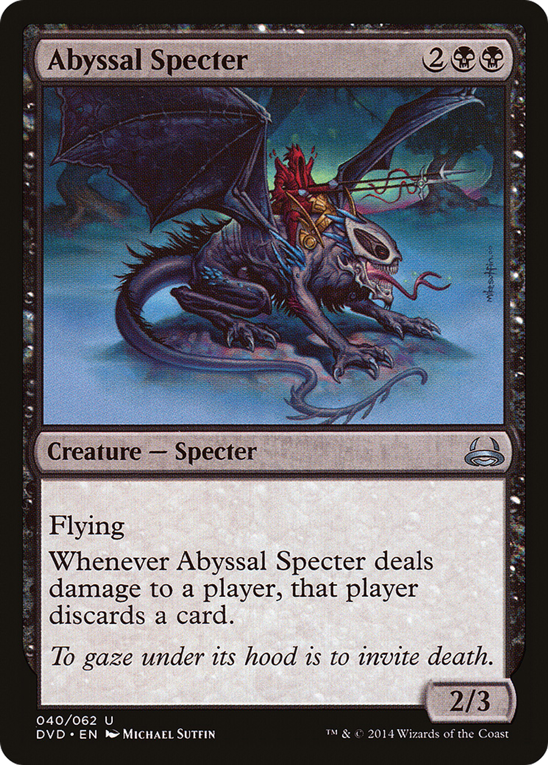 Abyssal Specter — Duel Decks Anthology: Divine vs. Demonic — Magic: The Gathering