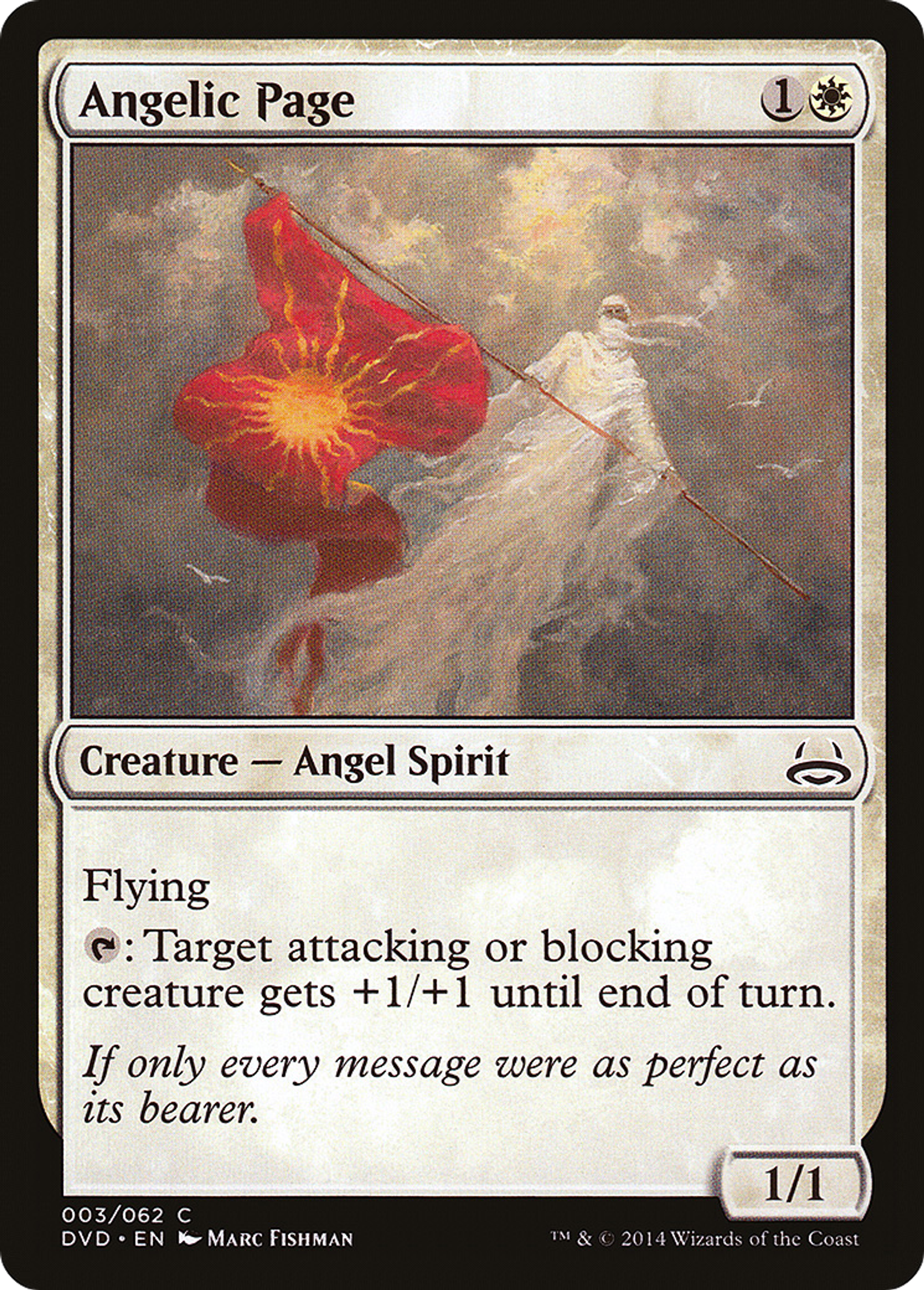 Angelic Page — Duel Decks Anthology: Divine vs. Demonic — Magic: The Gathering