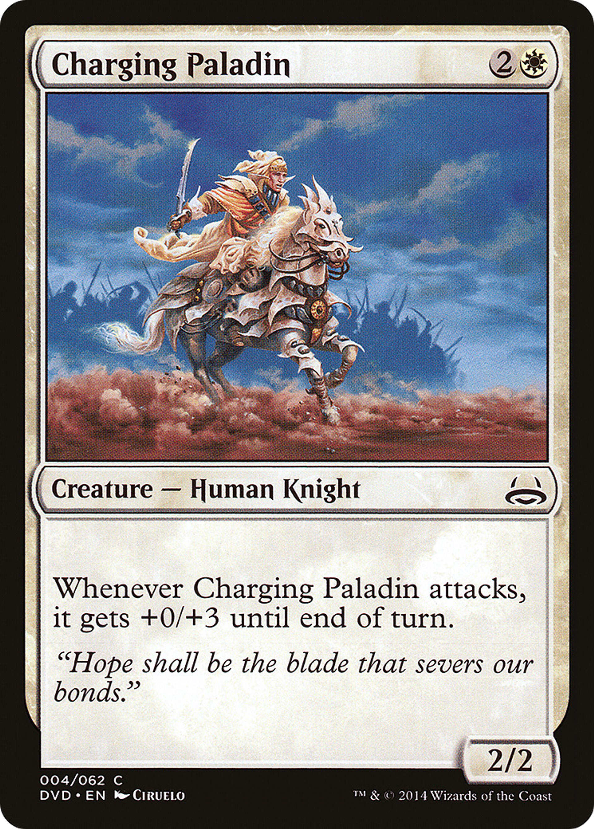 Charging Paladin — Duel Decks Anthology: Divine vs. Demonic — Magic: The Gathering