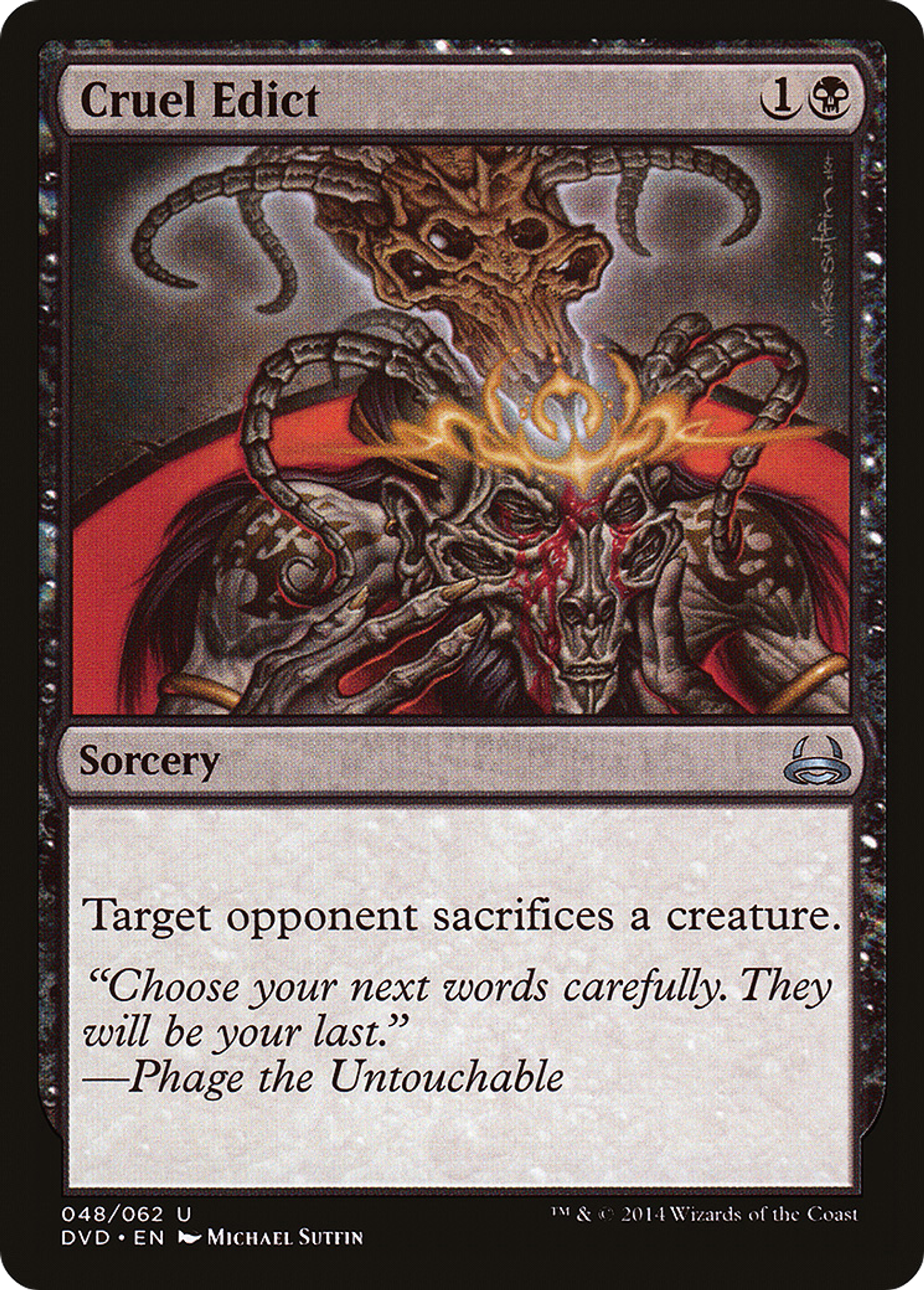 Cruel Edict — Duel Decks Anthology: Divine vs. Demonic — Magic: The Gathering