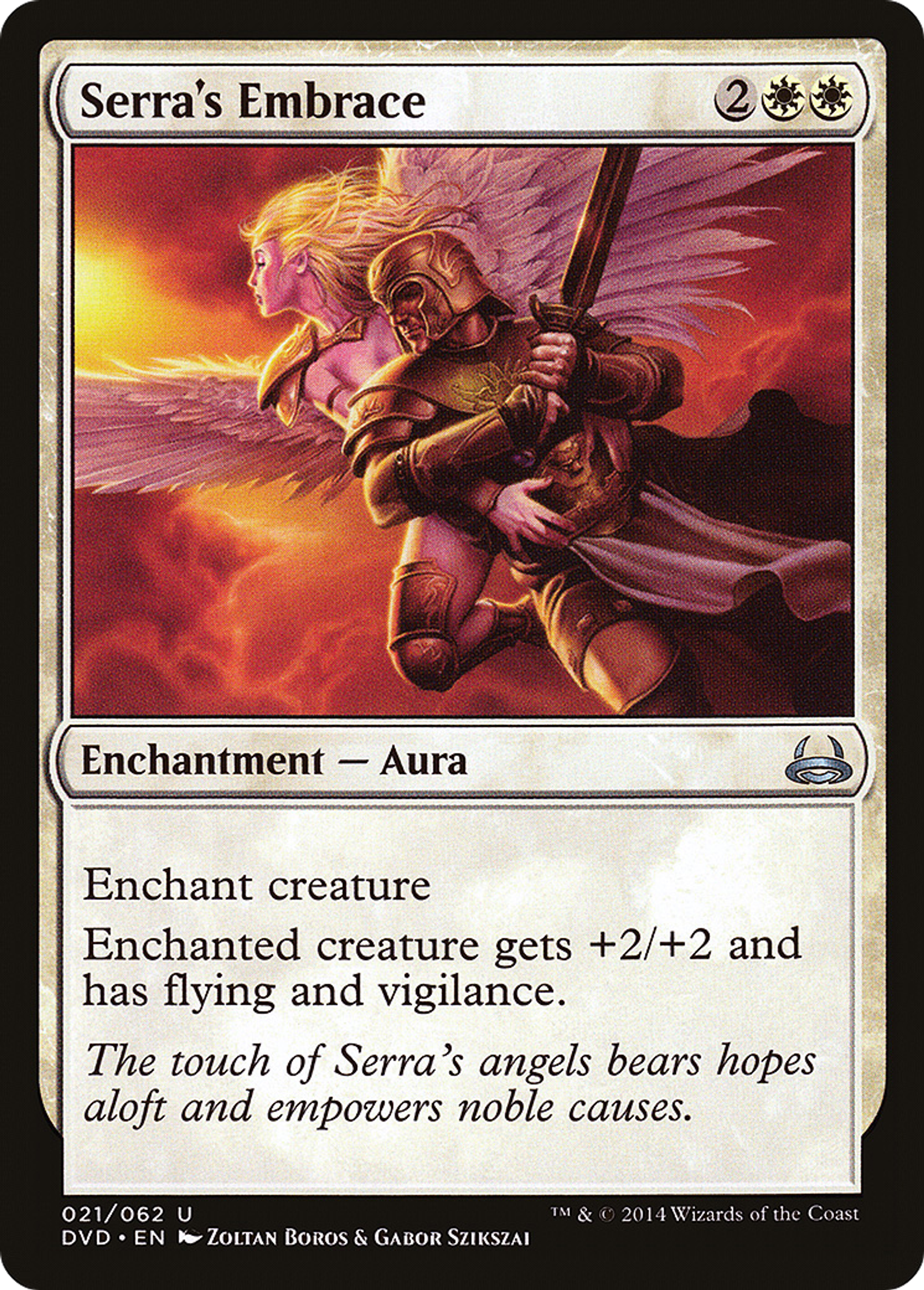 Serra's Embrace — Duel Decks Anthology: Divine vs. Demonic — Magic: The Gathering