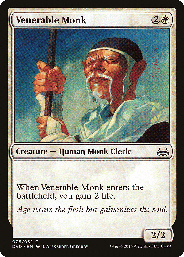 Venerable Monk — Duel Decks Anthology: Divine vs. Demonic — Magic: The Gathering