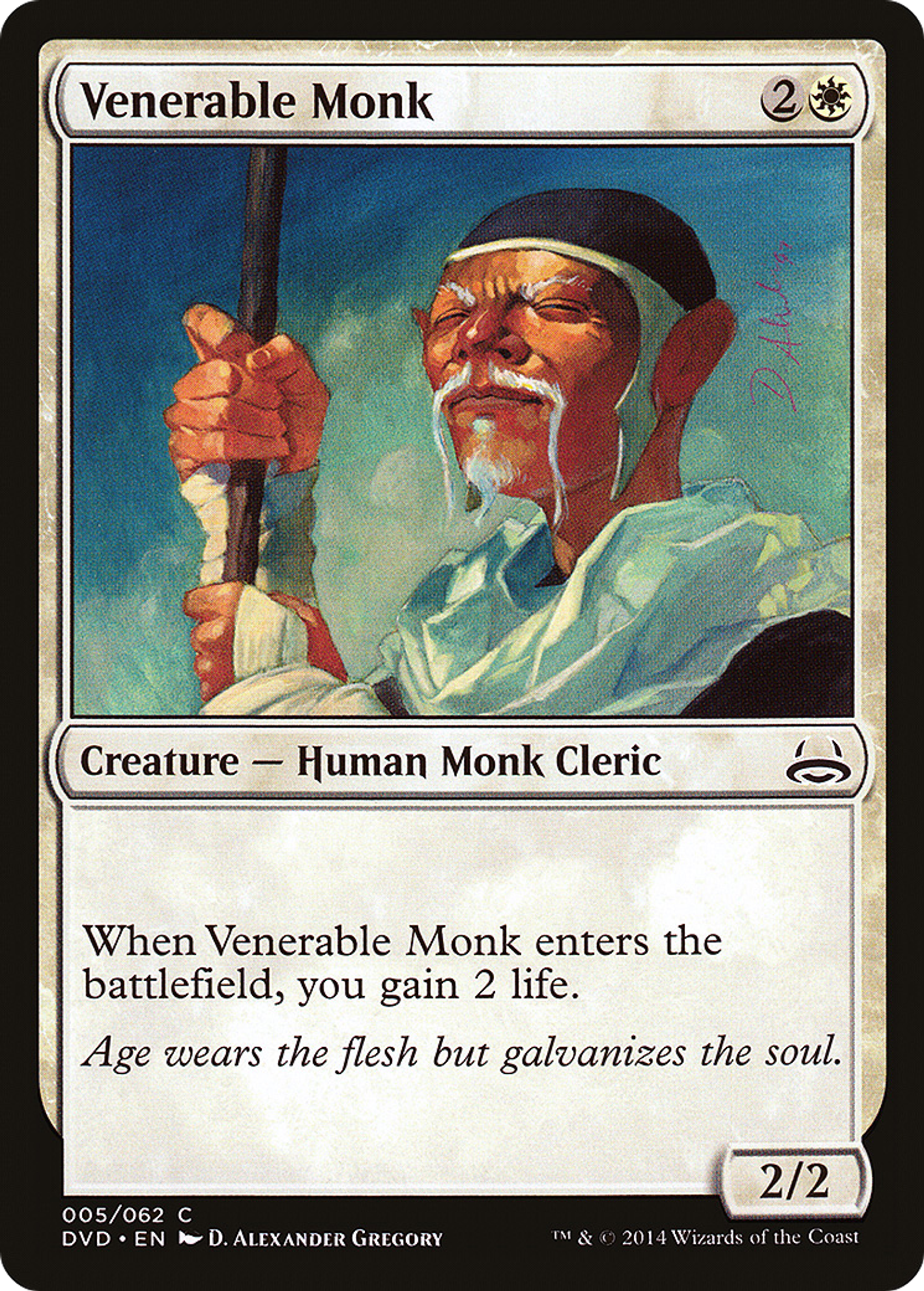 Venerable Monk — Duel Decks Anthology: Divine vs. Demonic — Magic: The Gathering