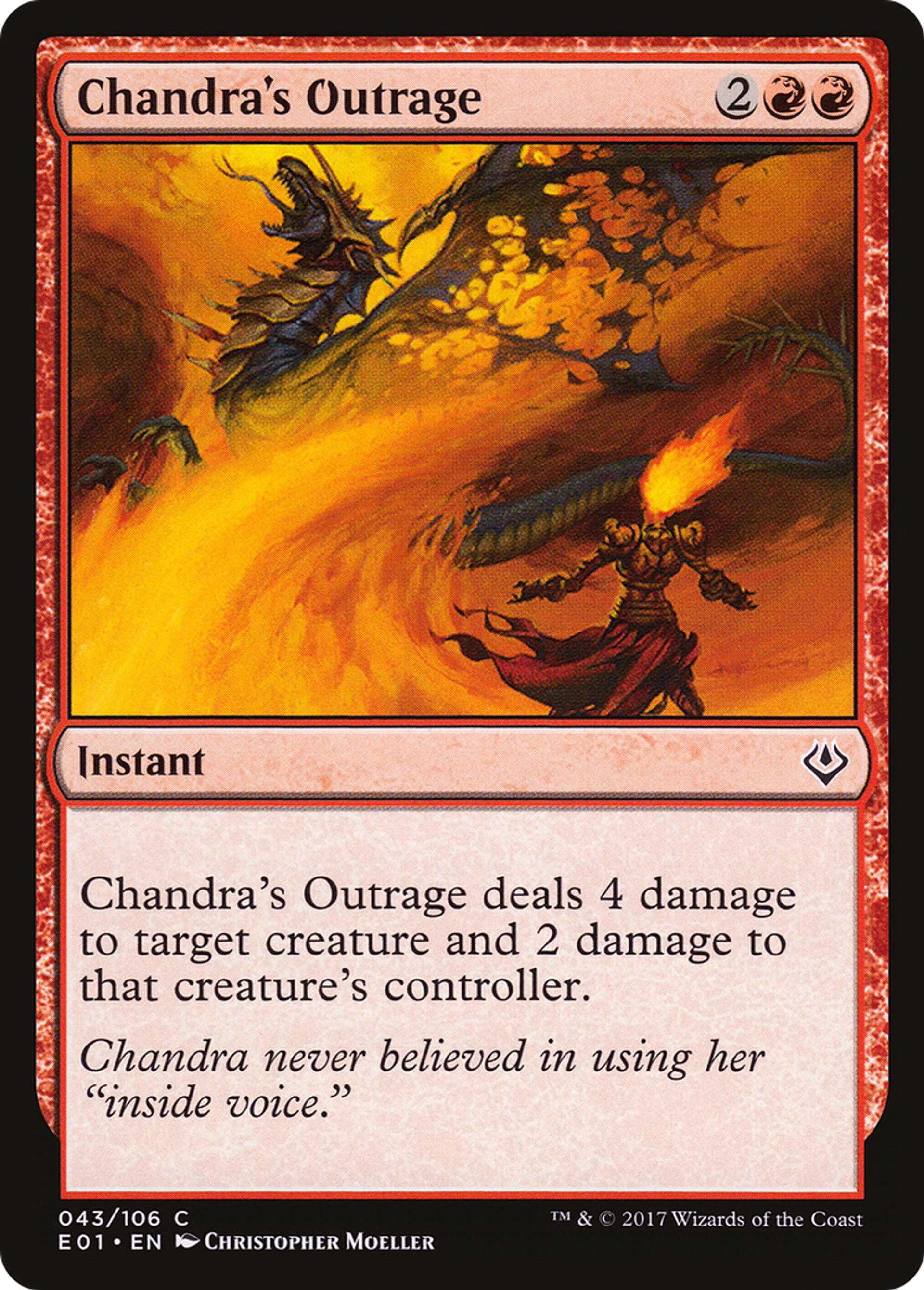 Chandra's Outrage — Archenemy: Nicol Bolas — Magic: The Gathering