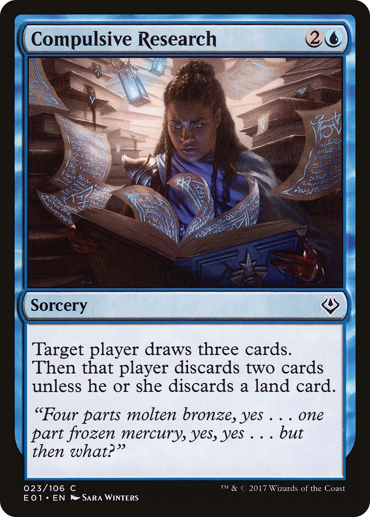 Compulsive Research — Archenemy: Nicol Bolas — Magic: The Gathering