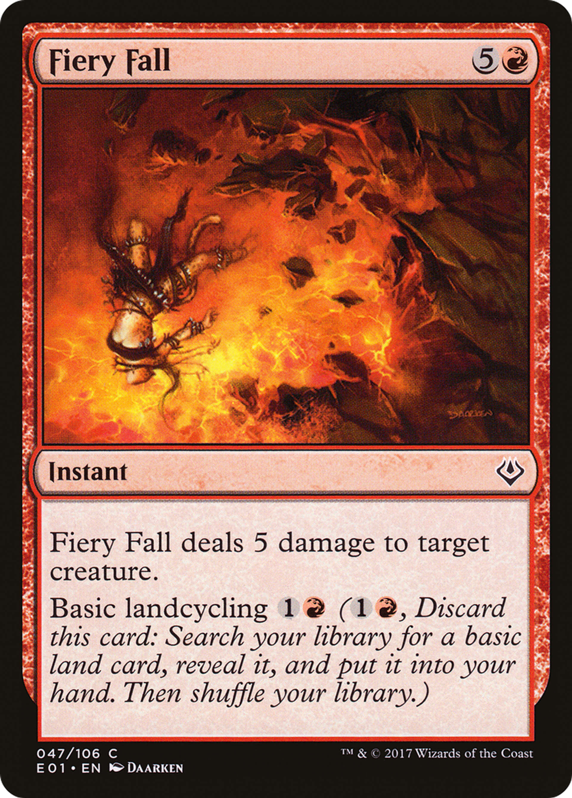 Fiery Fall — Archenemy: Nicol Bolas — Magic: The Gathering