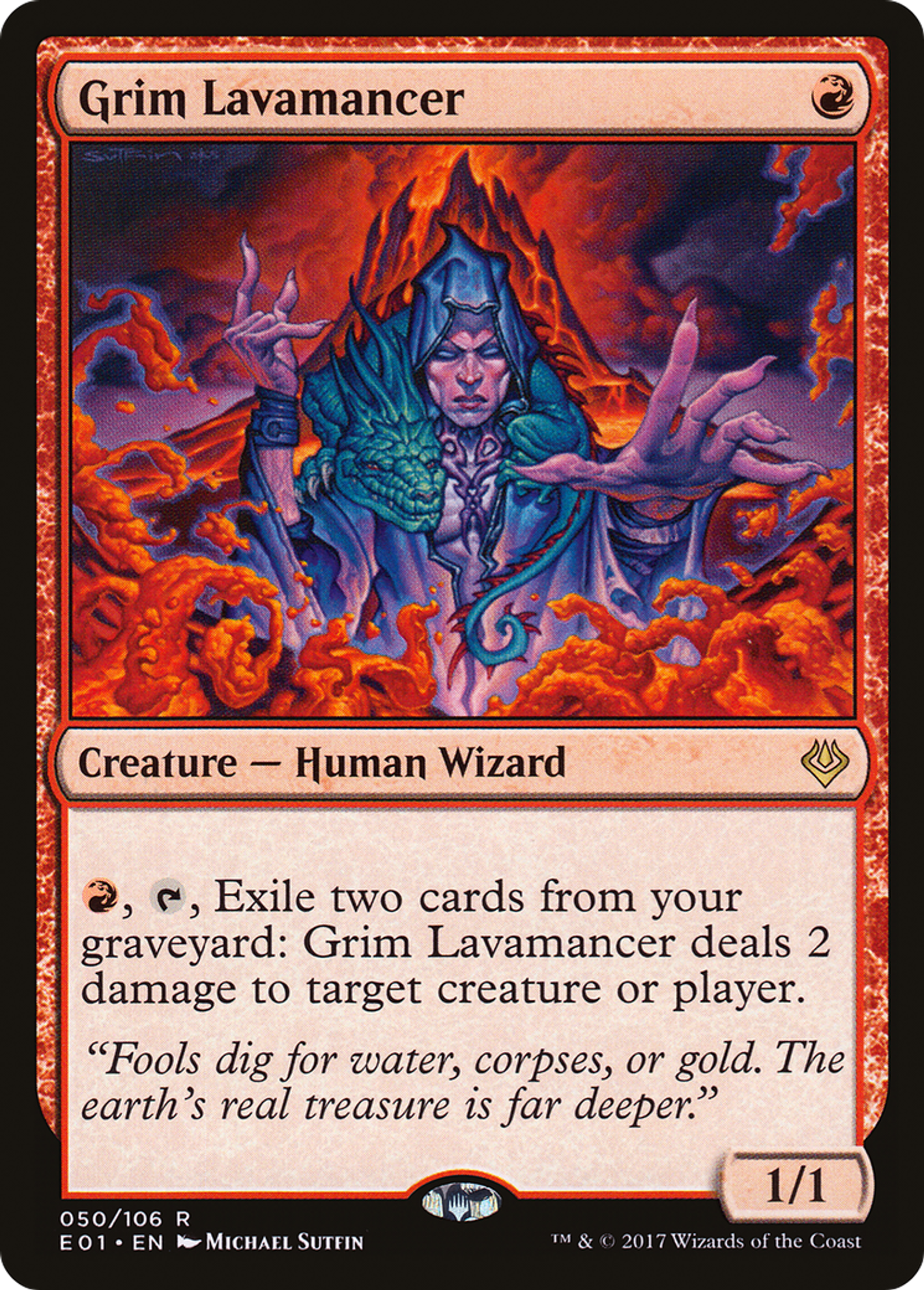 Grim Lavamancer — Archenemy: Nicol Bolas — Magic: The Gathering