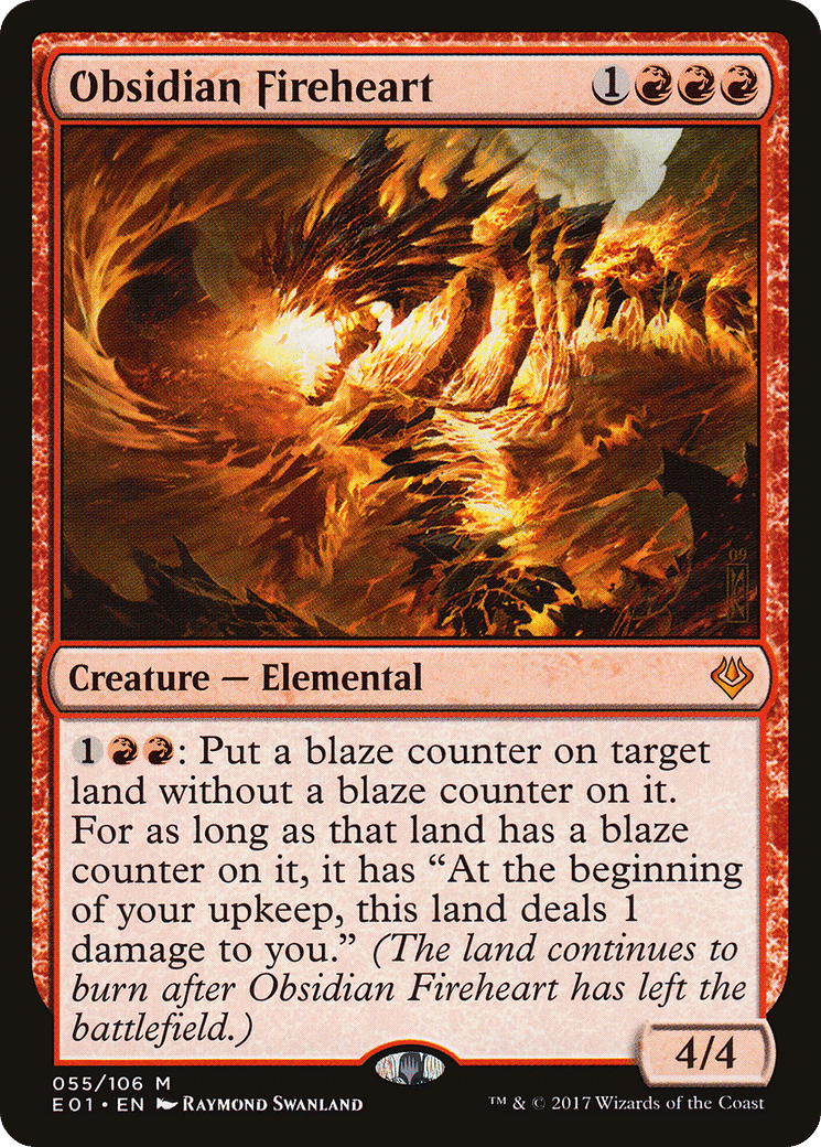 Obsidian Fireheart — Archenemy: Nicol Bolas — Magic: The Gathering