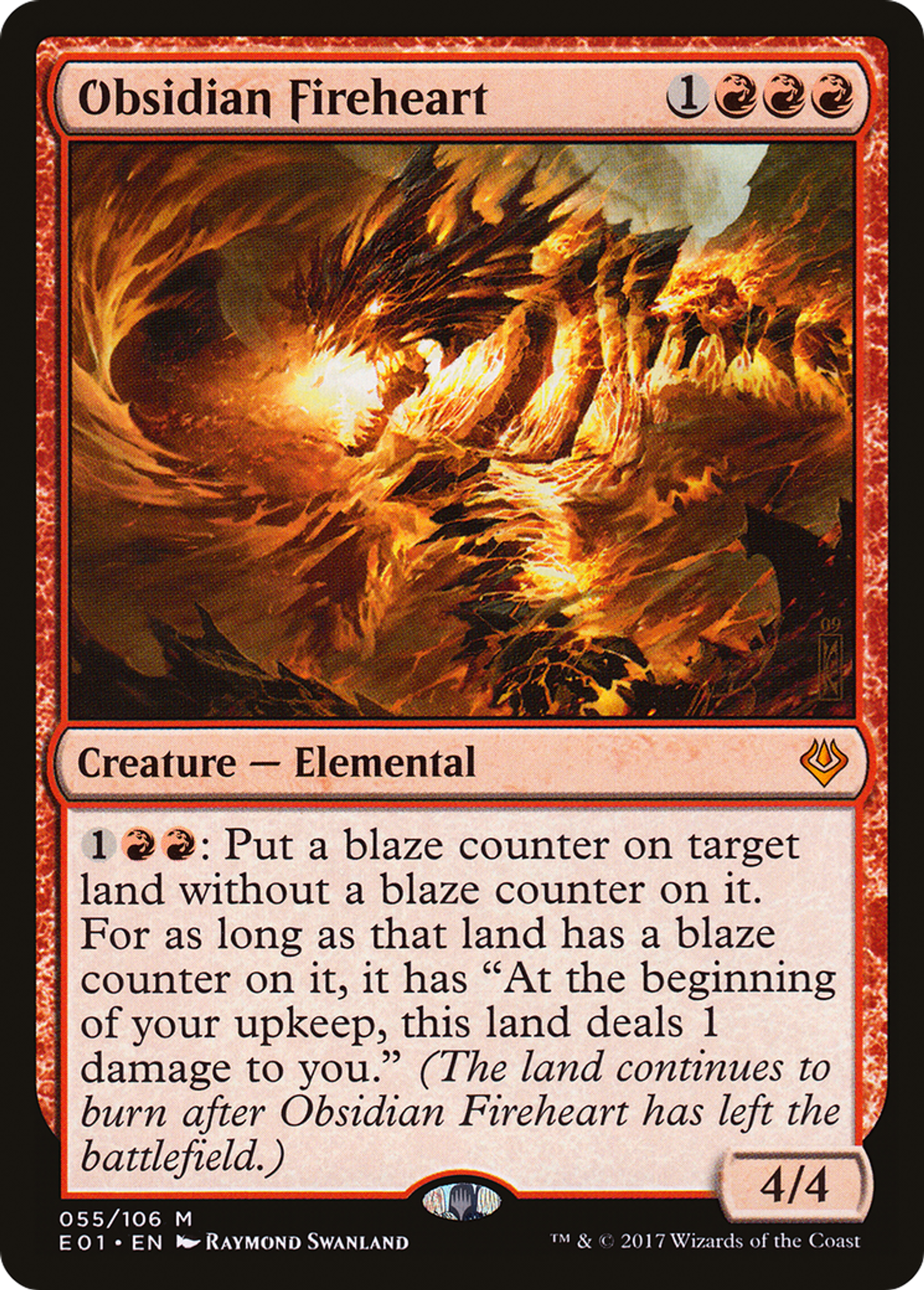 Obsidian Fireheart — Archenemy: Nicol Bolas — Magic: The Gathering