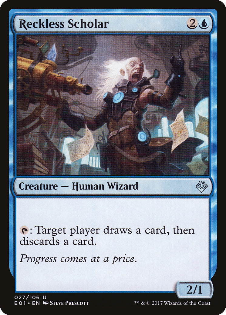 Reckless Scholar — Archenemy: Nicol Bolas — Magic: The Gathering