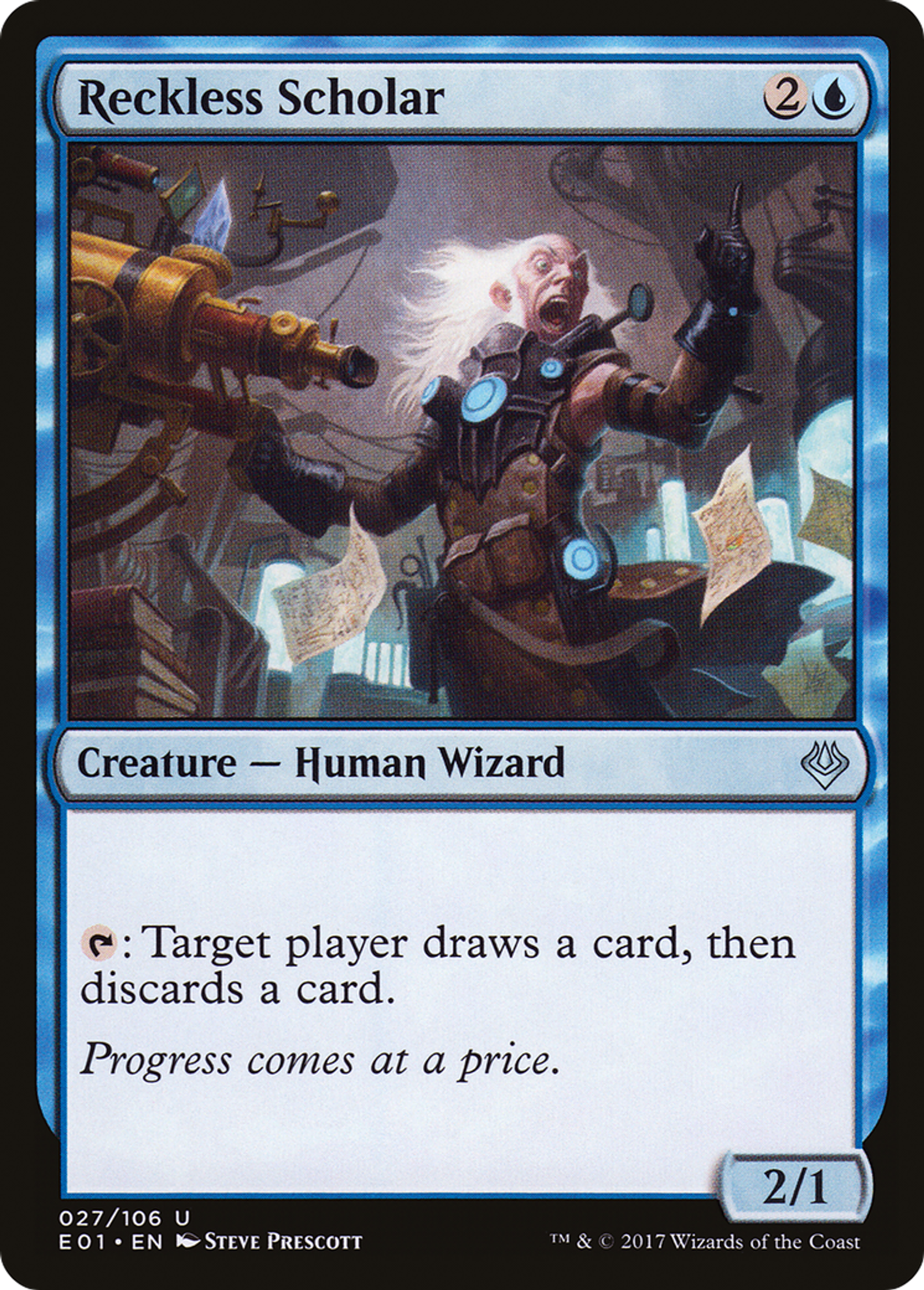 Reckless Scholar — Archenemy: Nicol Bolas — Magic: The Gathering