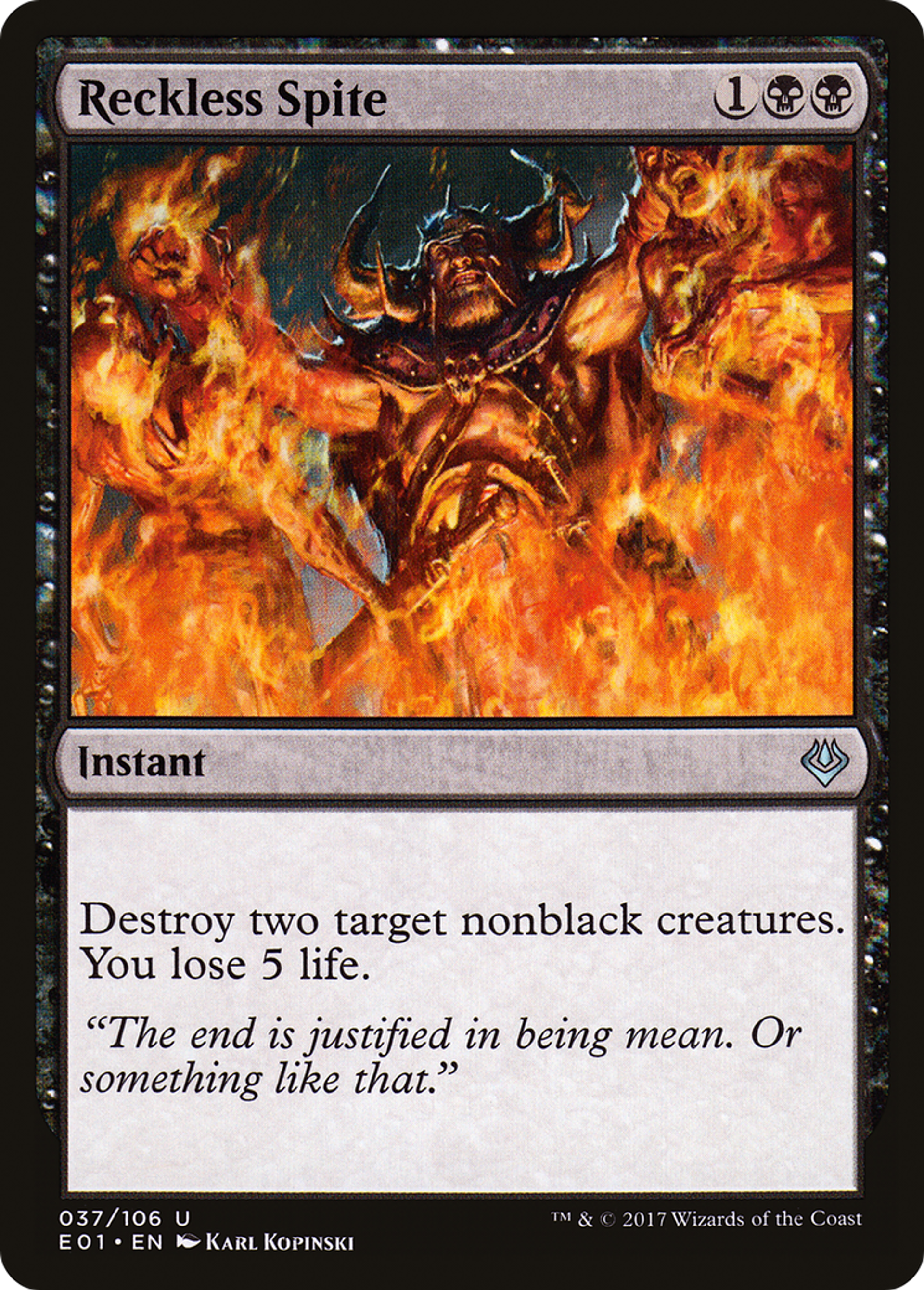 Reckless Spite — Archenemy: Nicol Bolas — Magic: The Gathering