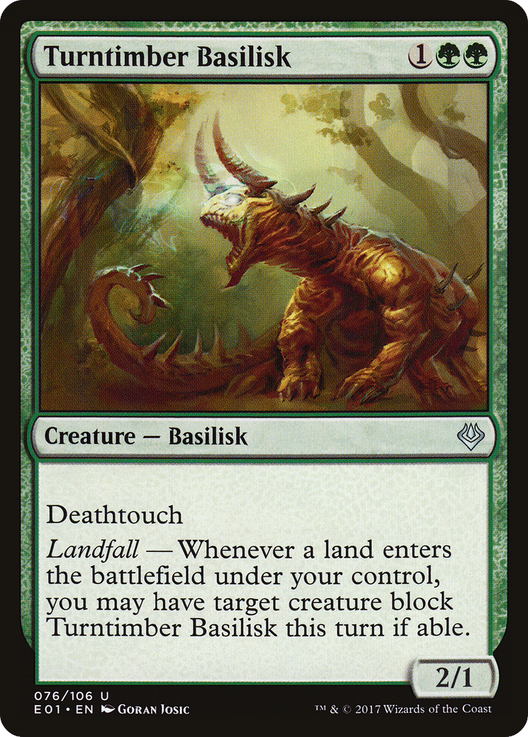 Turntimber Basilisk — Archenemy: Nicol Bolas — Magic: The Gathering