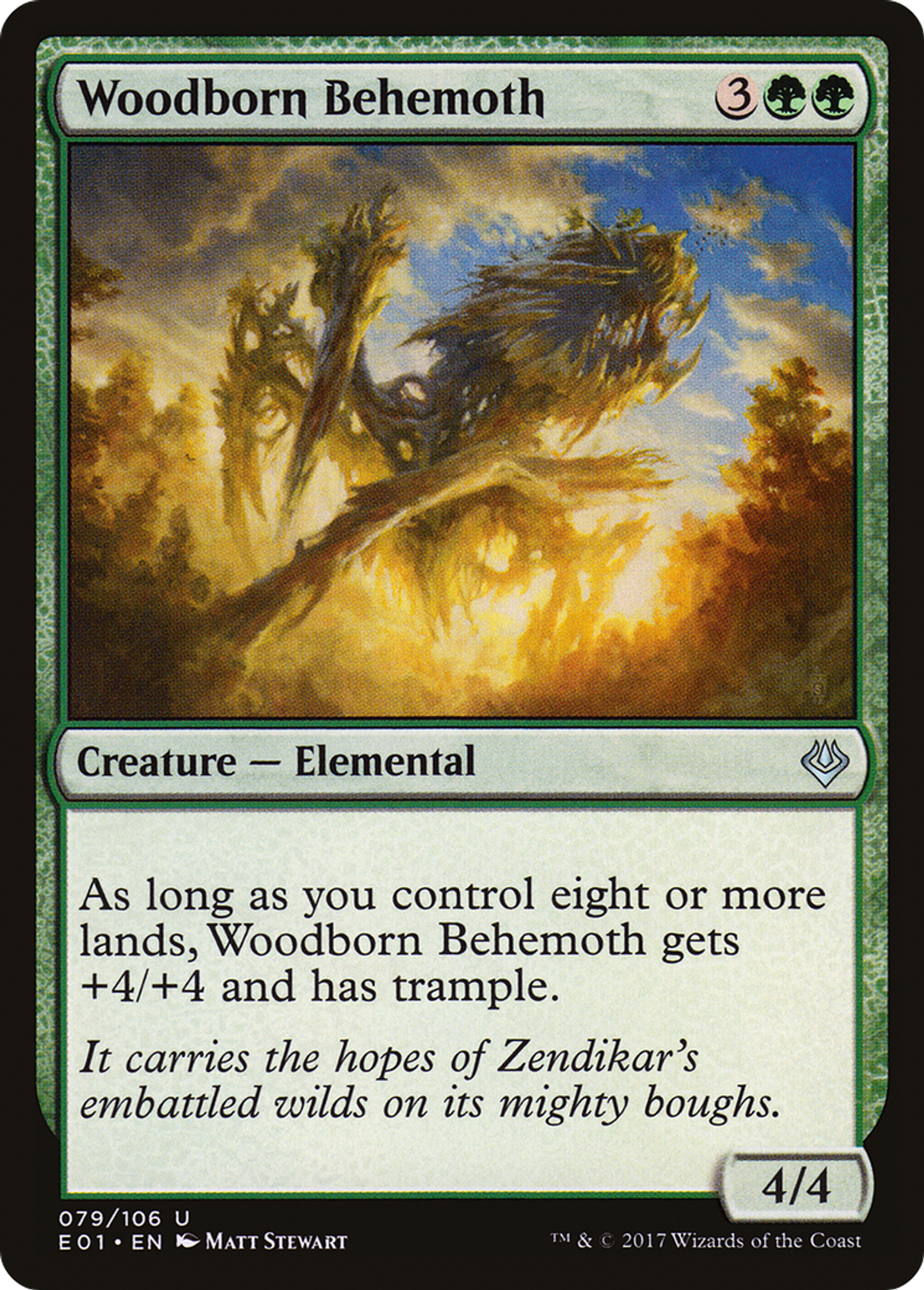 Woodborn Behemoth — Archenemy: Nicol Bolas — Magic: The Gathering