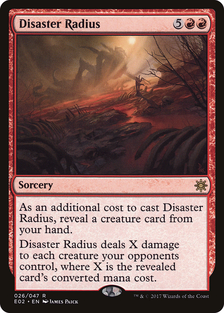 Disaster Radius — Explorers of Ixalan — Magic: The Gathering