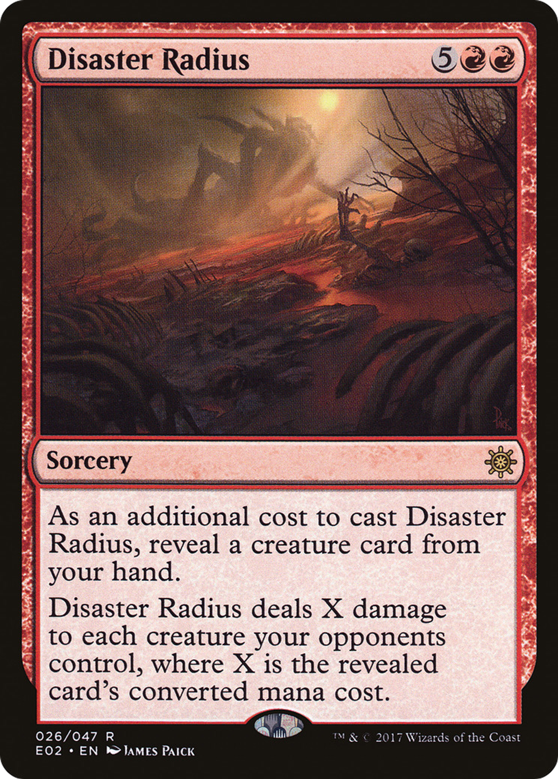 Disaster Radius — Explorers of Ixalan — Magic: The Gathering