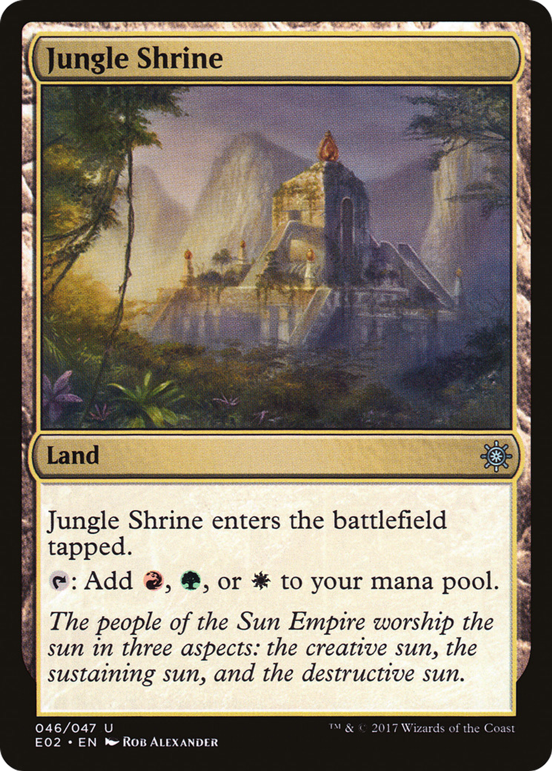 Jungle Shrine — Explorers of Ixalan — Magic: The Gathering