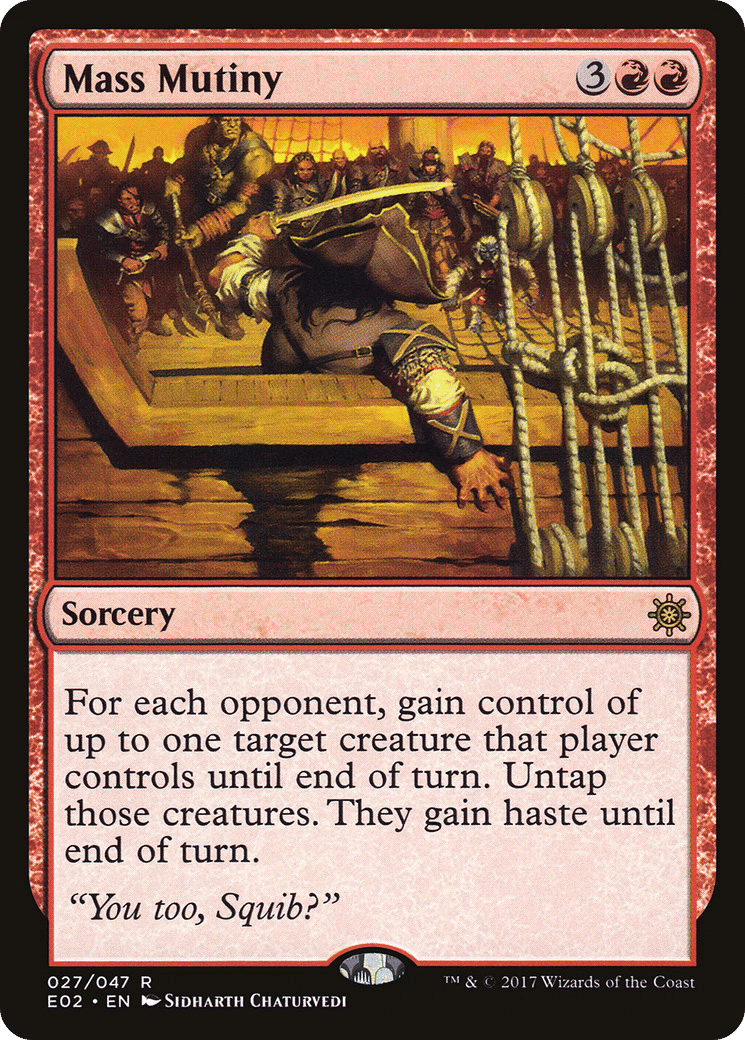 Mutinerie de masse — Explorers of Ixalan — Magic: The Gathering