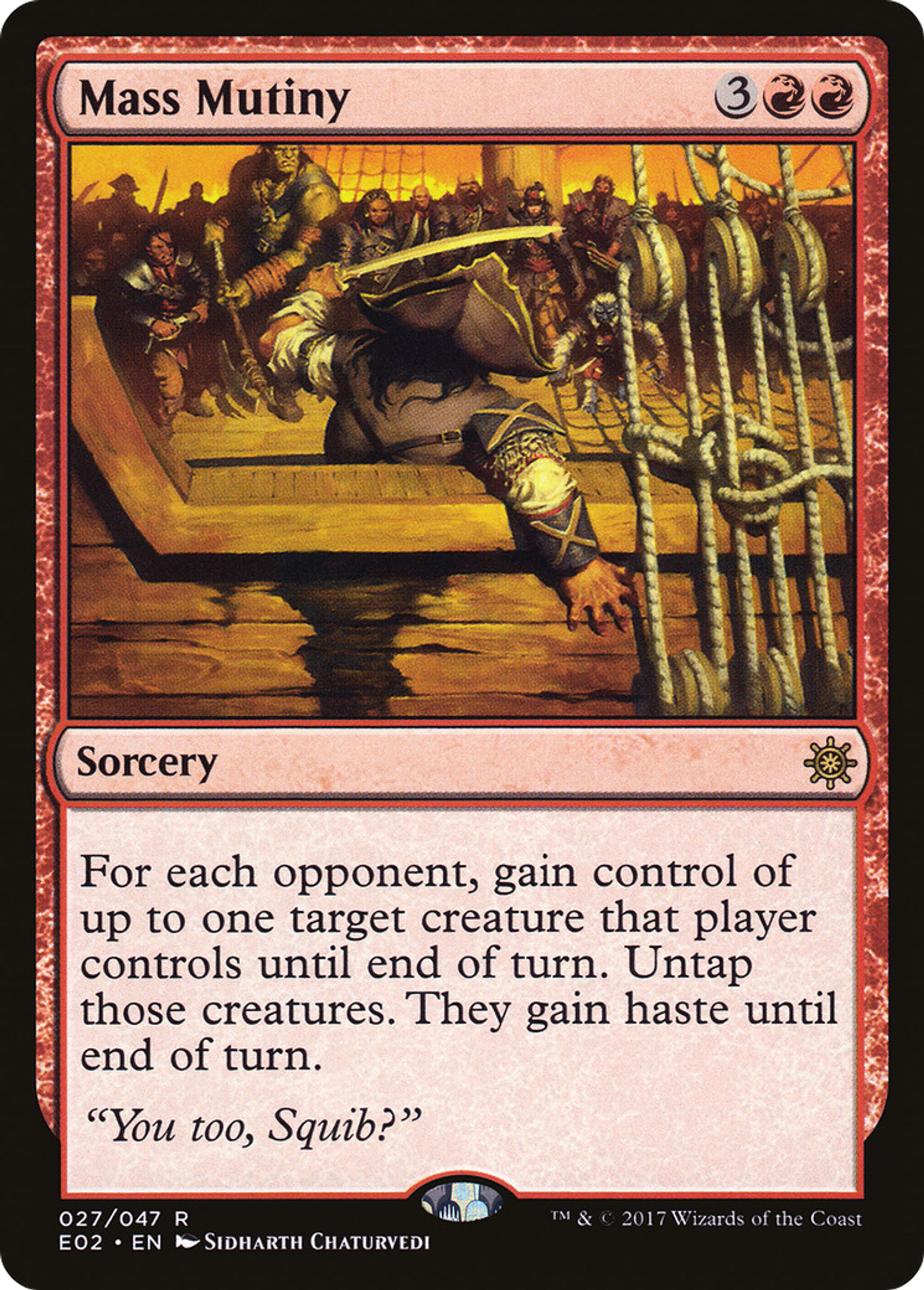 Mass Mutiny — Explorers of Ixalan — Magic: The Gathering
