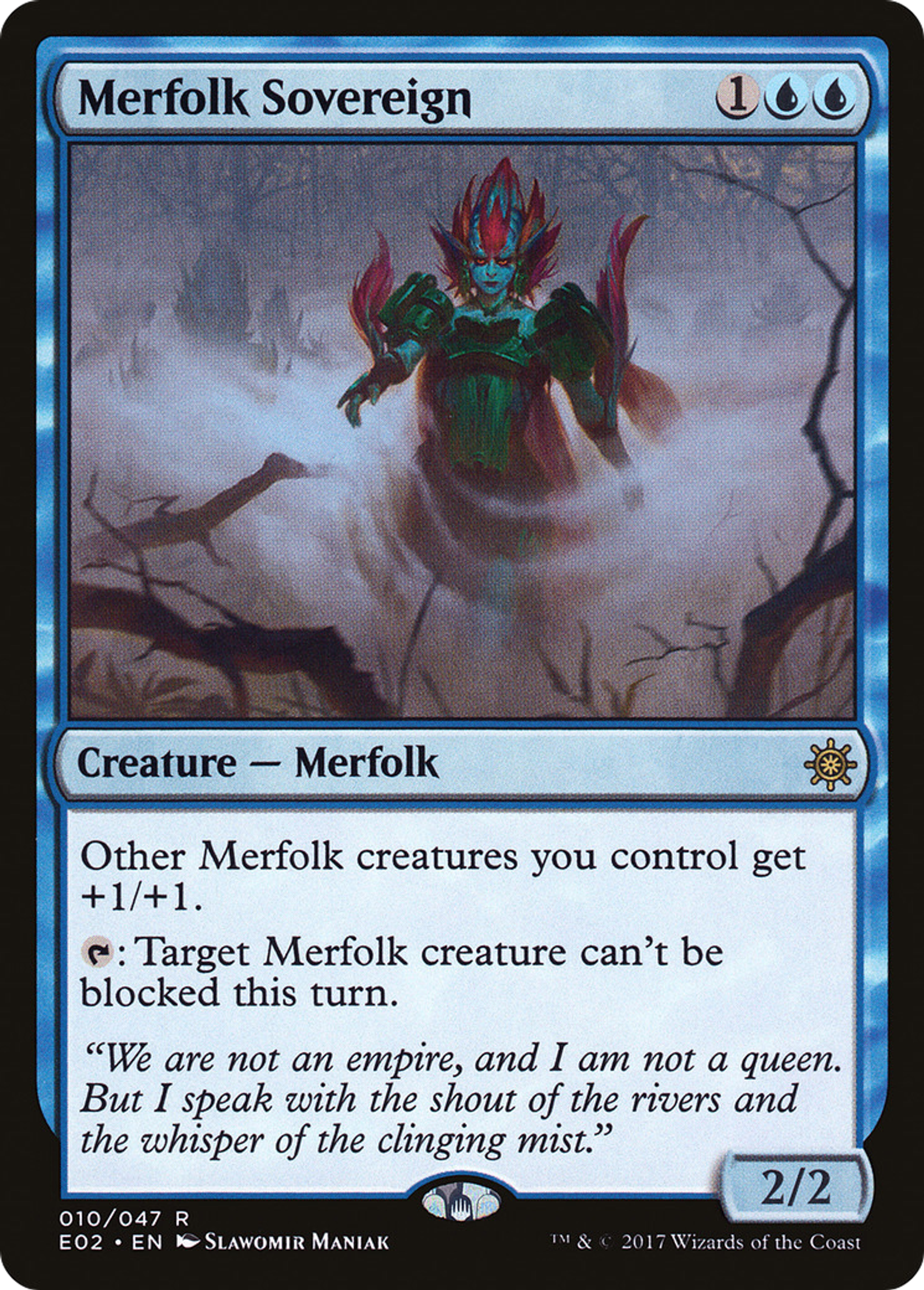 Merfolk Sovereign — Explorers of Ixalan — Magic: The Gathering