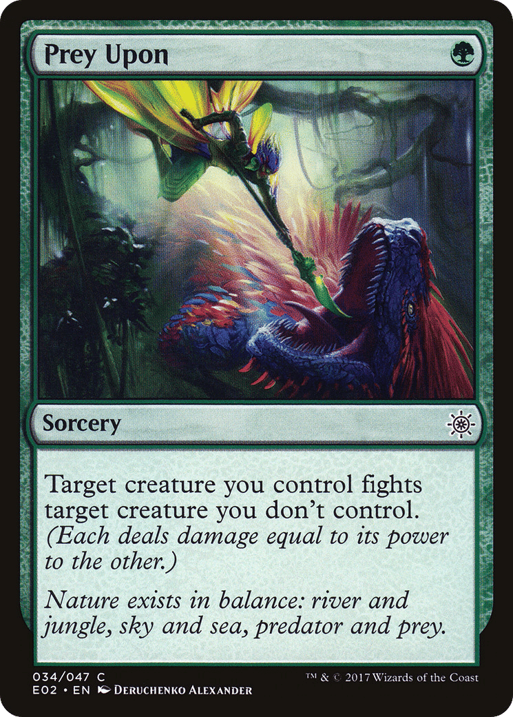 Prey Upon — Explorers of Ixalan — Magic: The Gathering