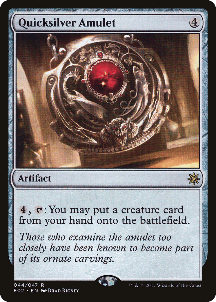 Quicksilver Amulet — Explorers of Ixalan — Magic: The Gathering