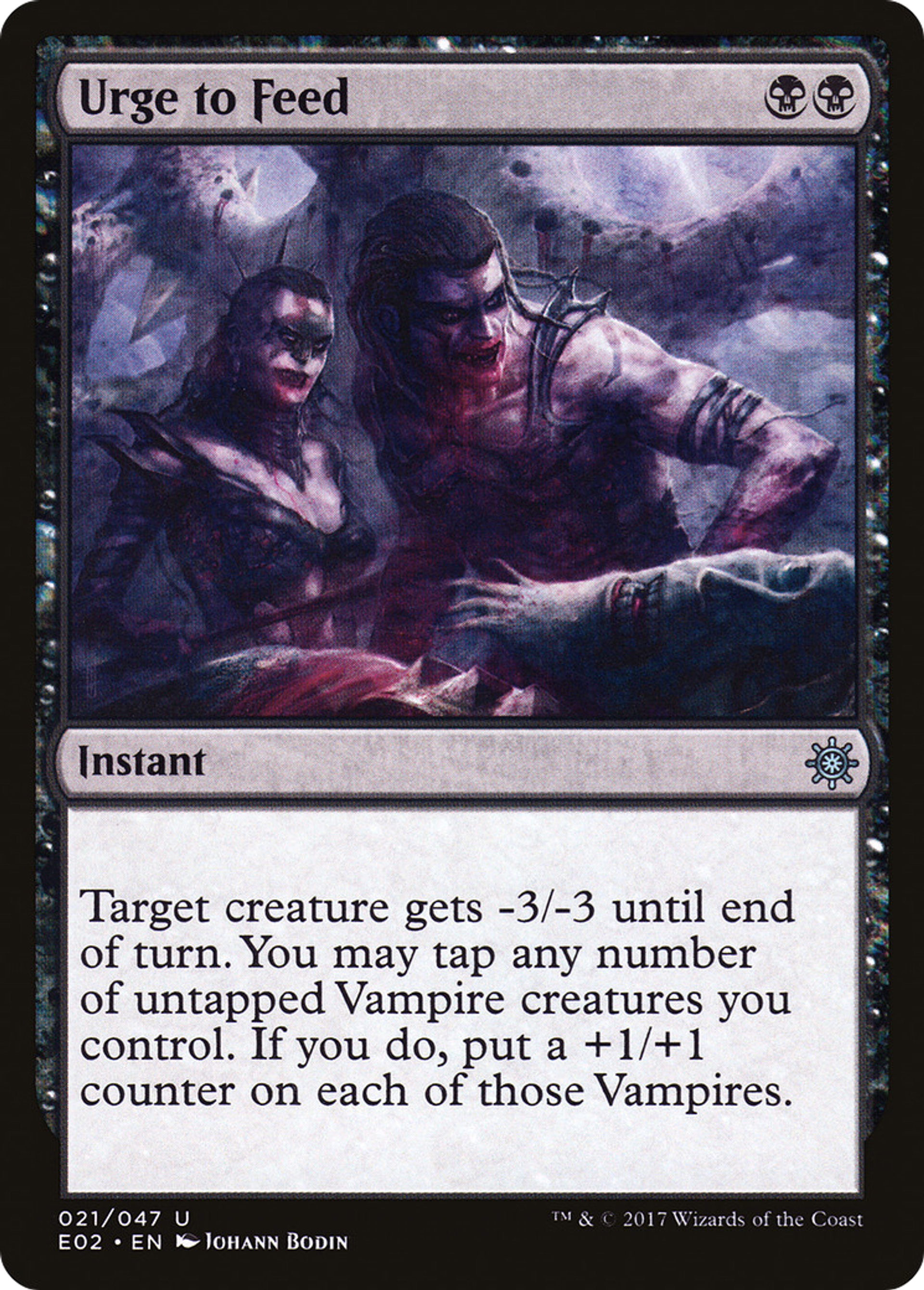 Urge to Feed — Explorers of Ixalan — Magic: The Gathering