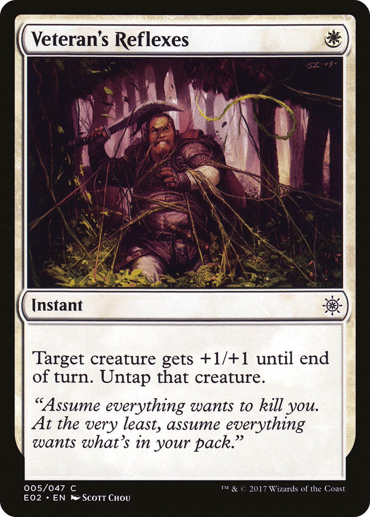 Veteran's Reflexes — Explorers of Ixalan — Magic: The Gathering