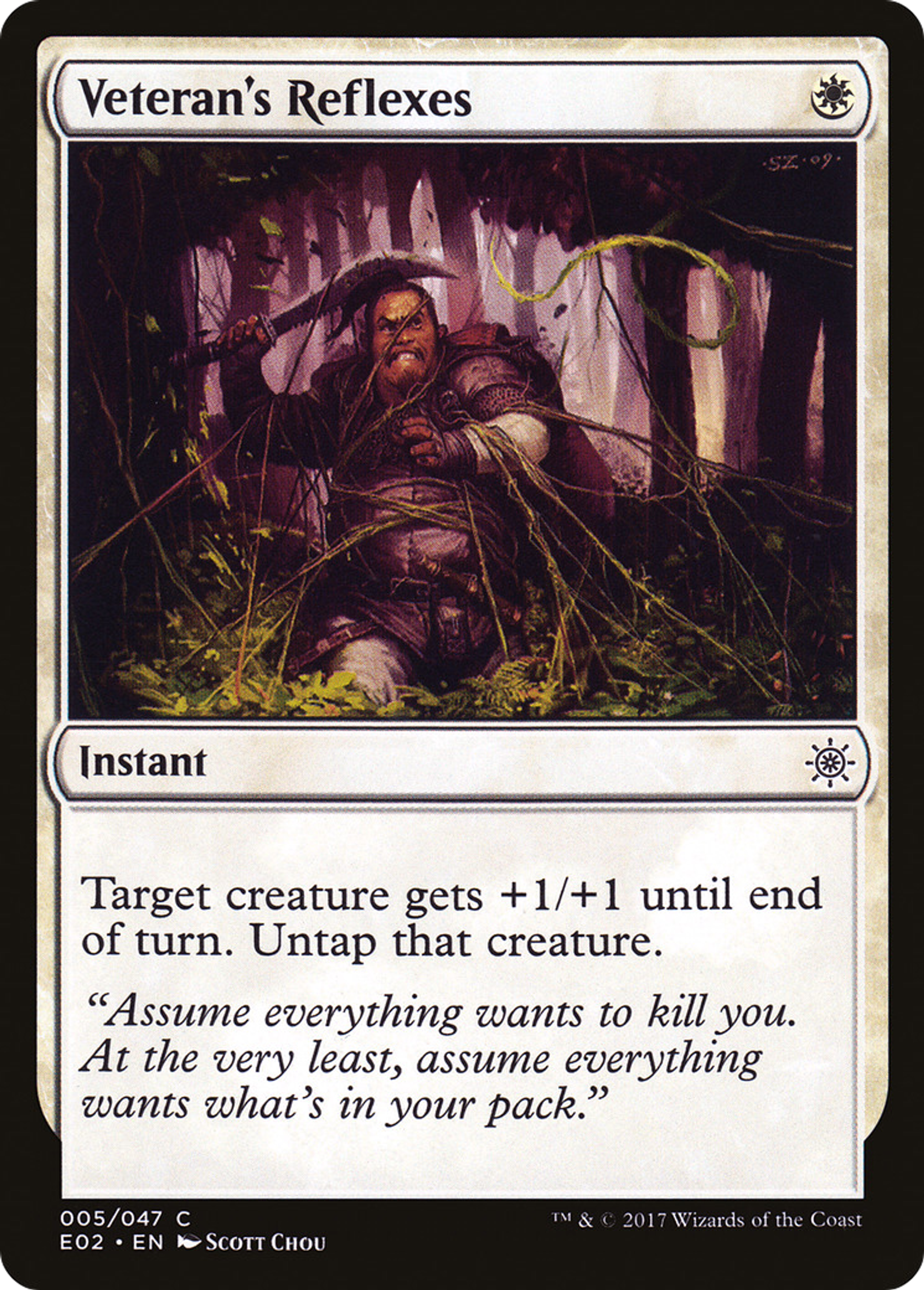 Veteran's Reflexes — Explorers of Ixalan — Magic: The Gathering