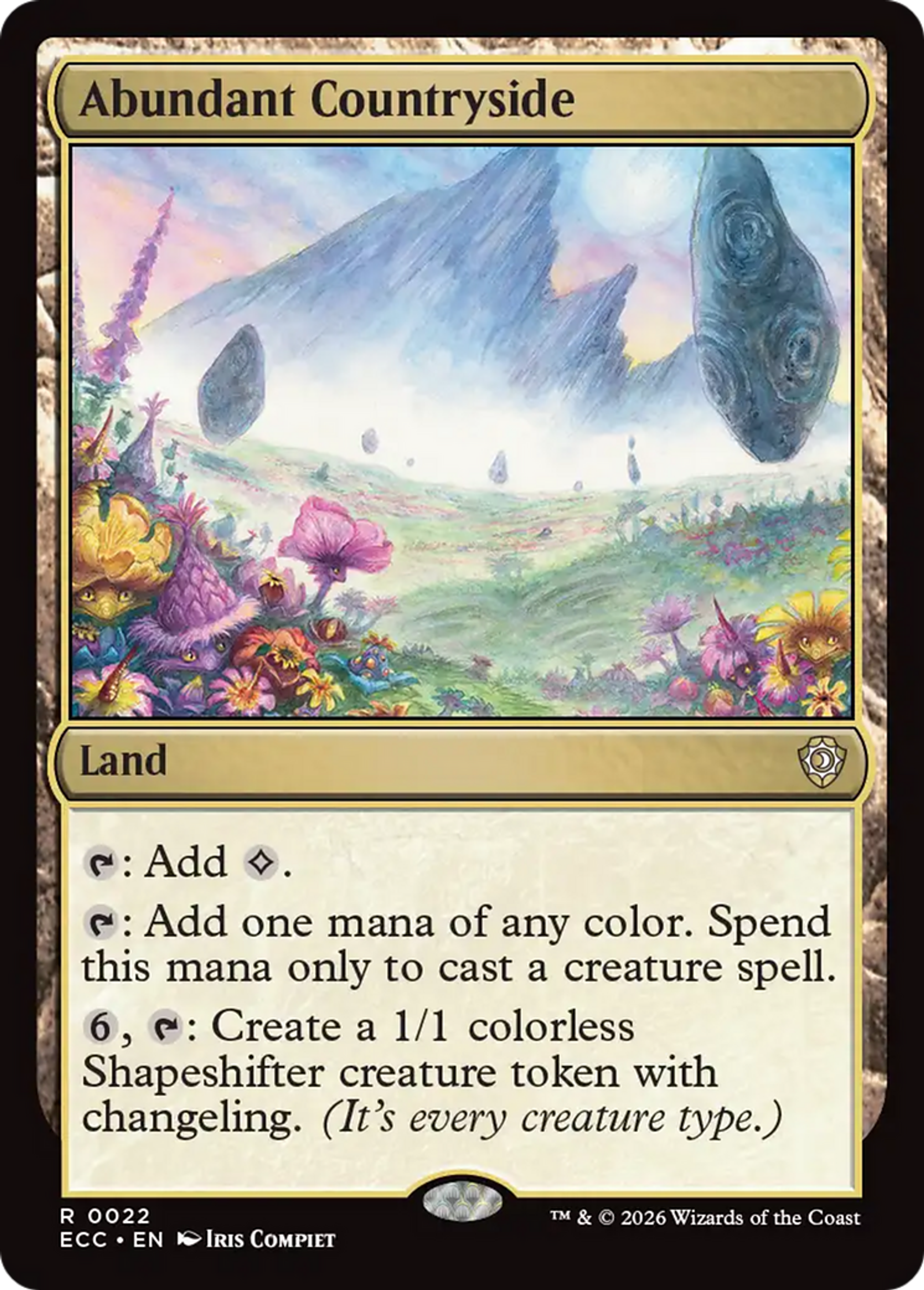 Abundant Countryside — Lorwyn Eclipsed Commander — Magic: The Gathering