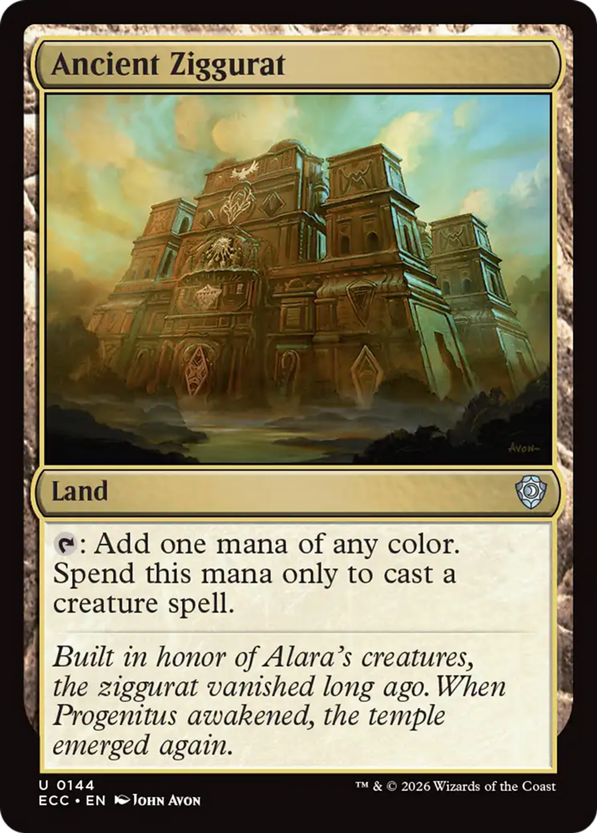 Ancient Ziggurat — Lorwyn Eclipsed Commander — Magic: The Gathering