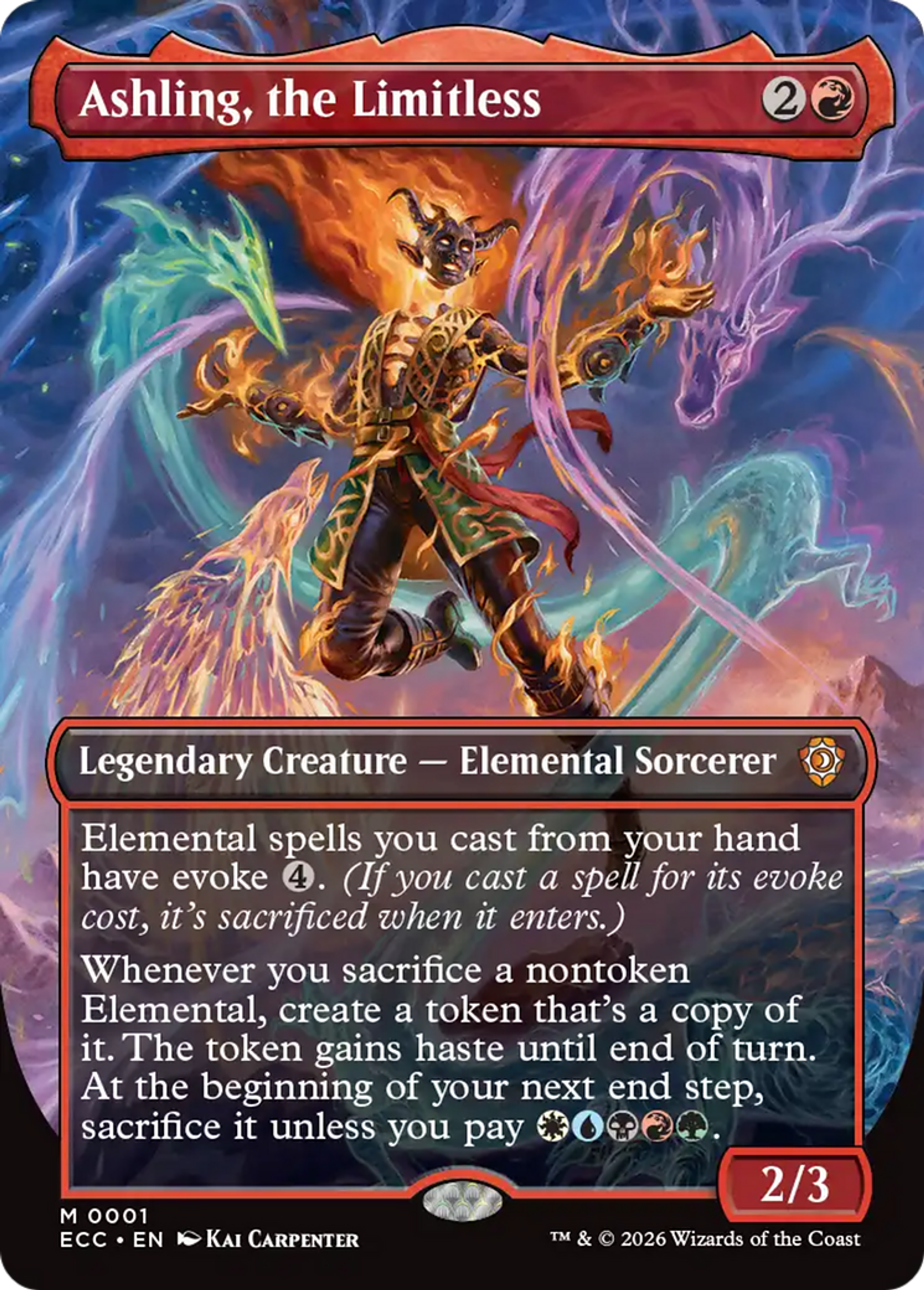 Ashling, the Limitless — Lorwyn Eclipsed Commander — Magic: The Gathering