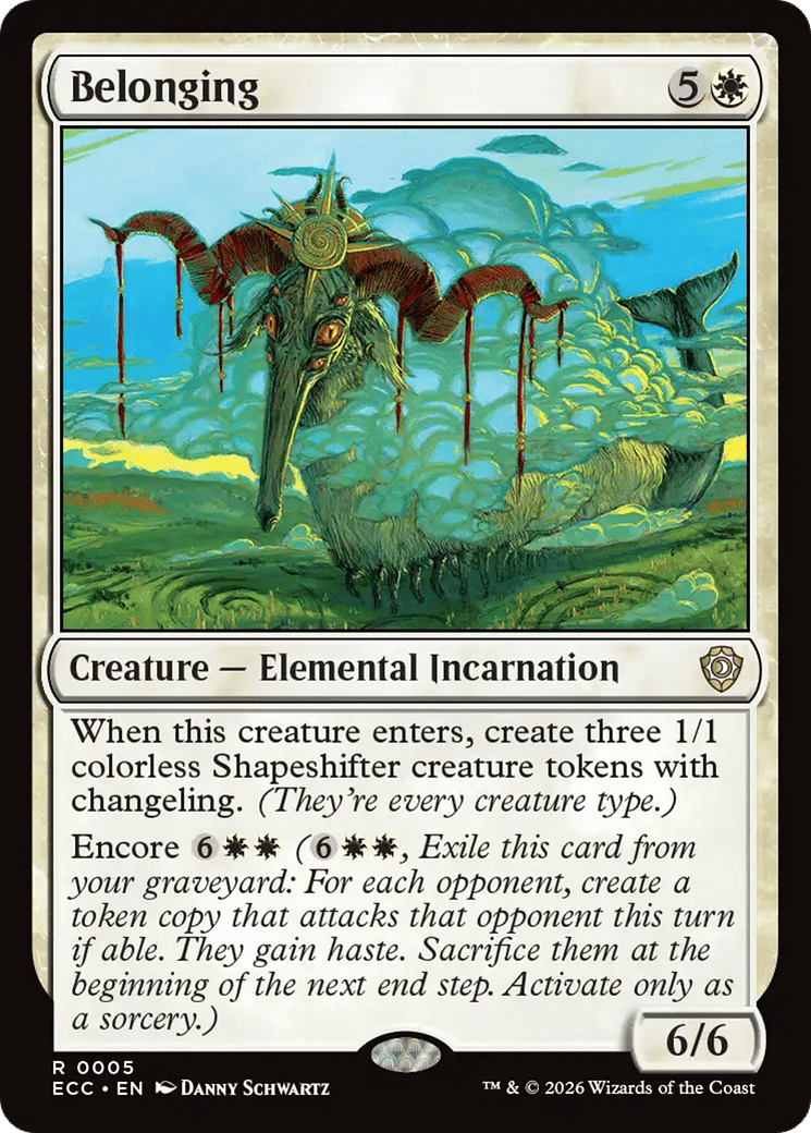 Belonging — Lorwyn Eclipsed Commander — Magic: The Gathering