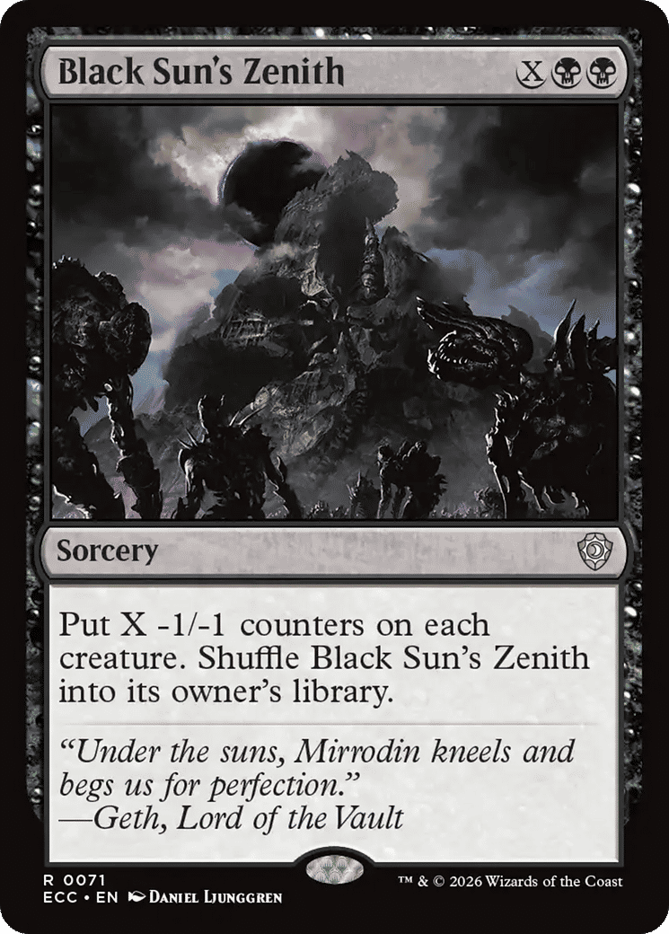Black Sun's Zenith — Lorwyn Eclipsed Commander — Magic: The Gathering