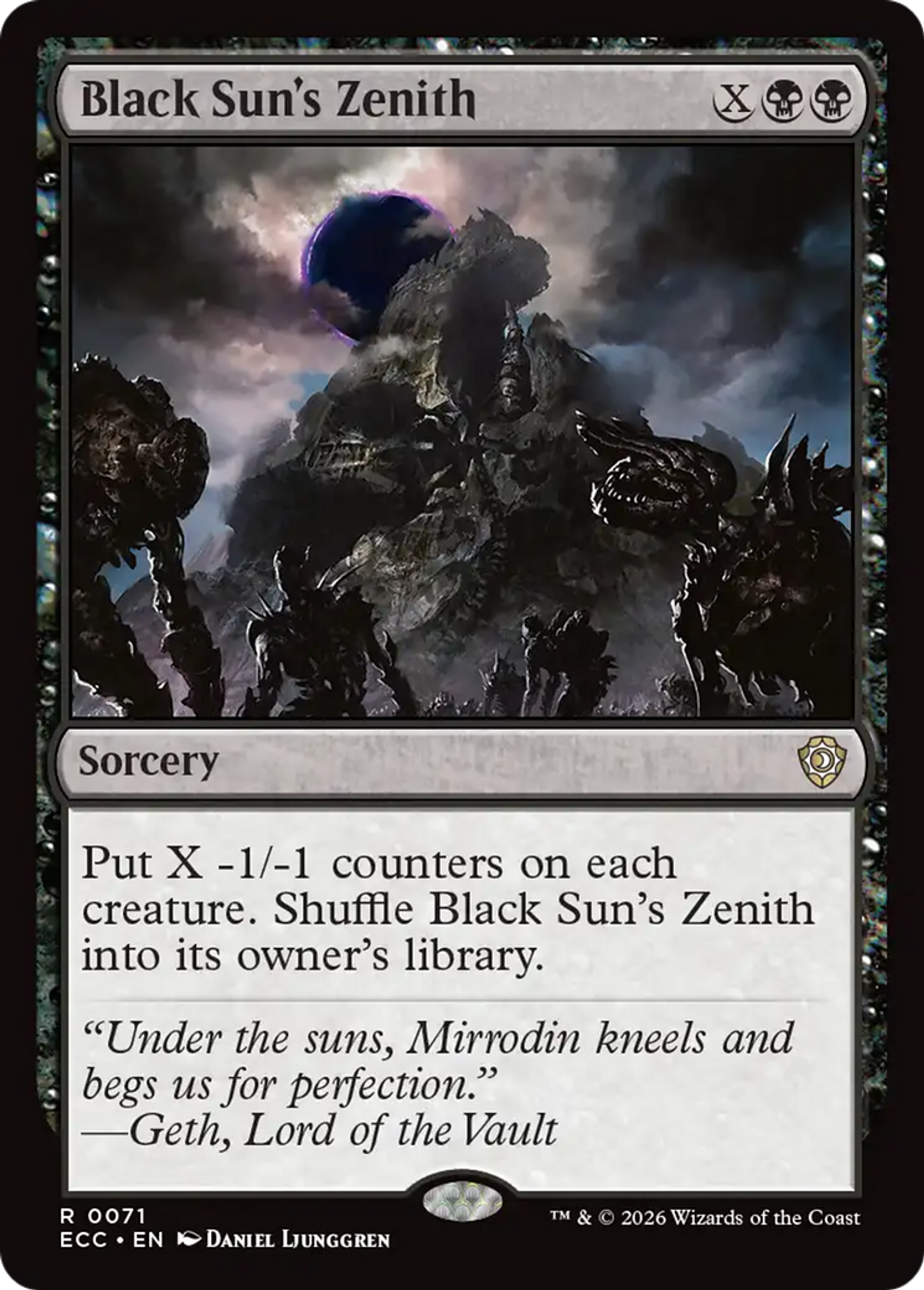 Black Sun's Zenith — Lorwyn Eclipsed Commander — Magic: The Gathering