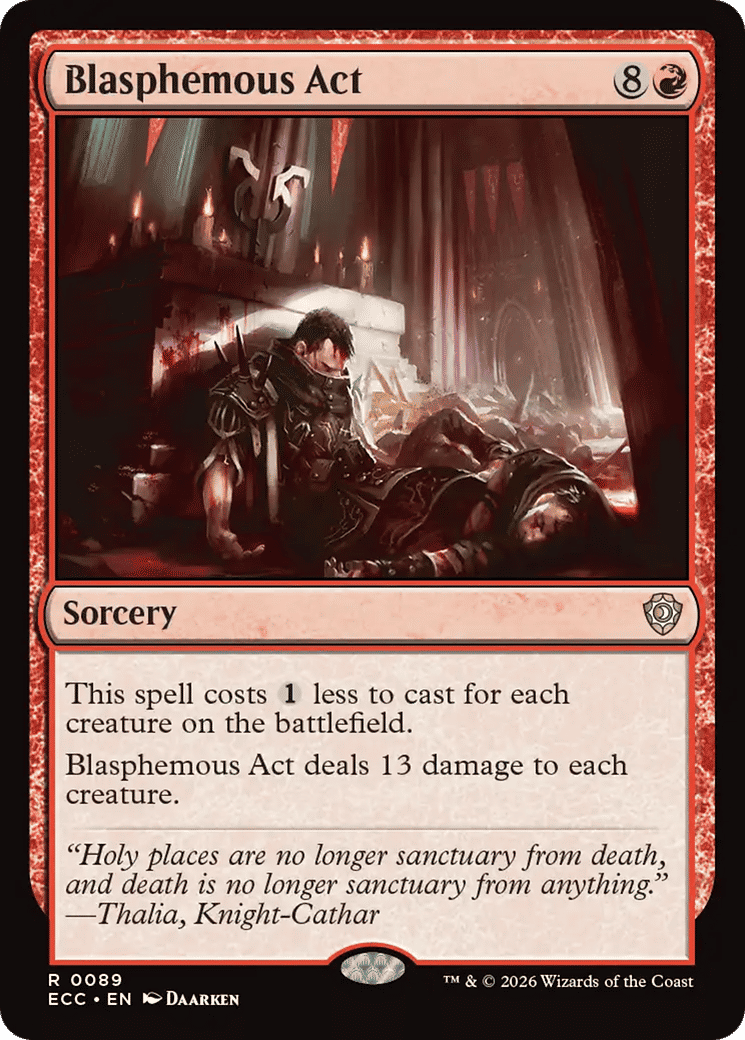 Blasphemous Act — Lorwyn Eclipsed Commander — Magic: The Gathering