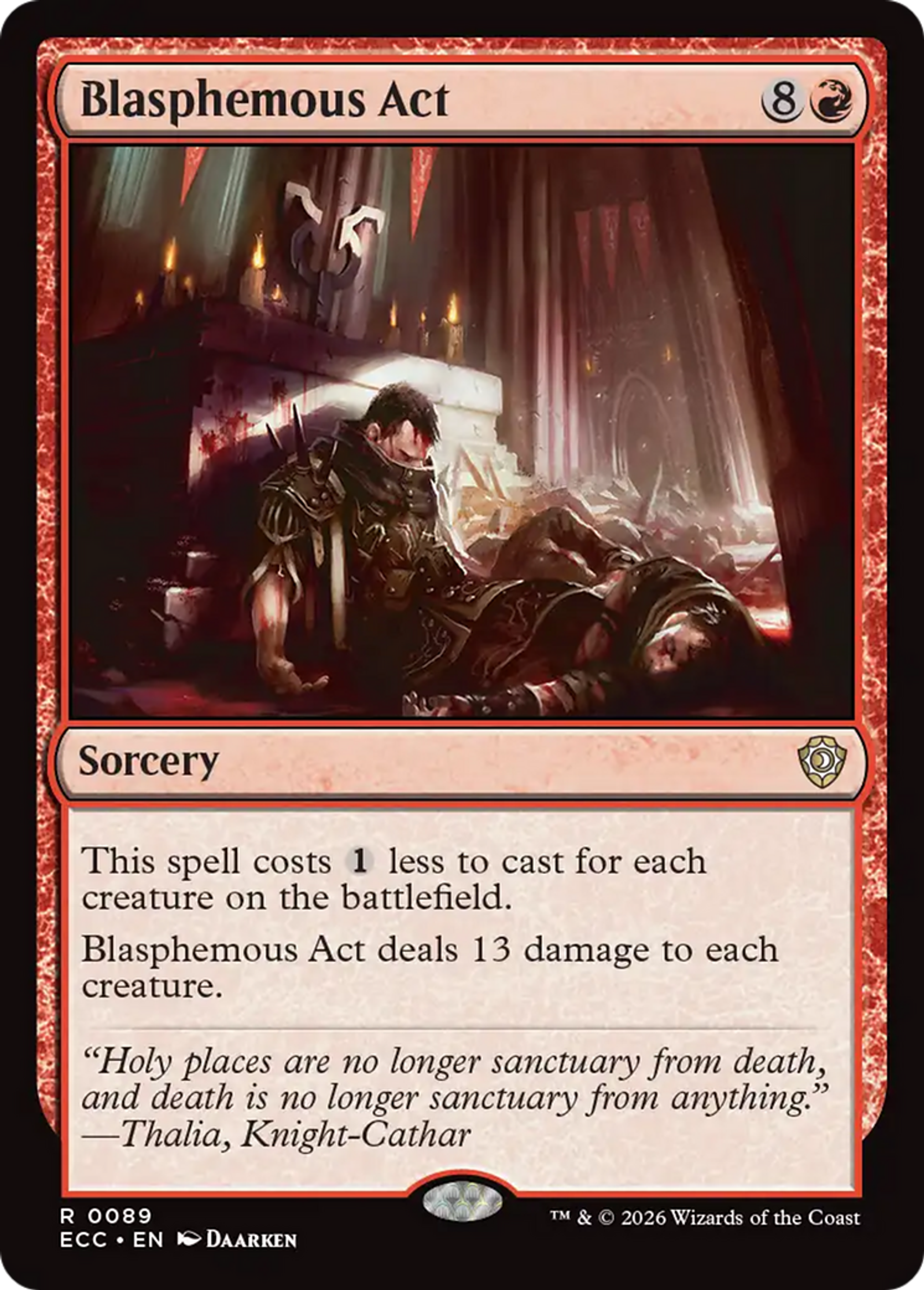 Blasphemous Act — Lorwyn Eclipsed Commander — Magic: The Gathering