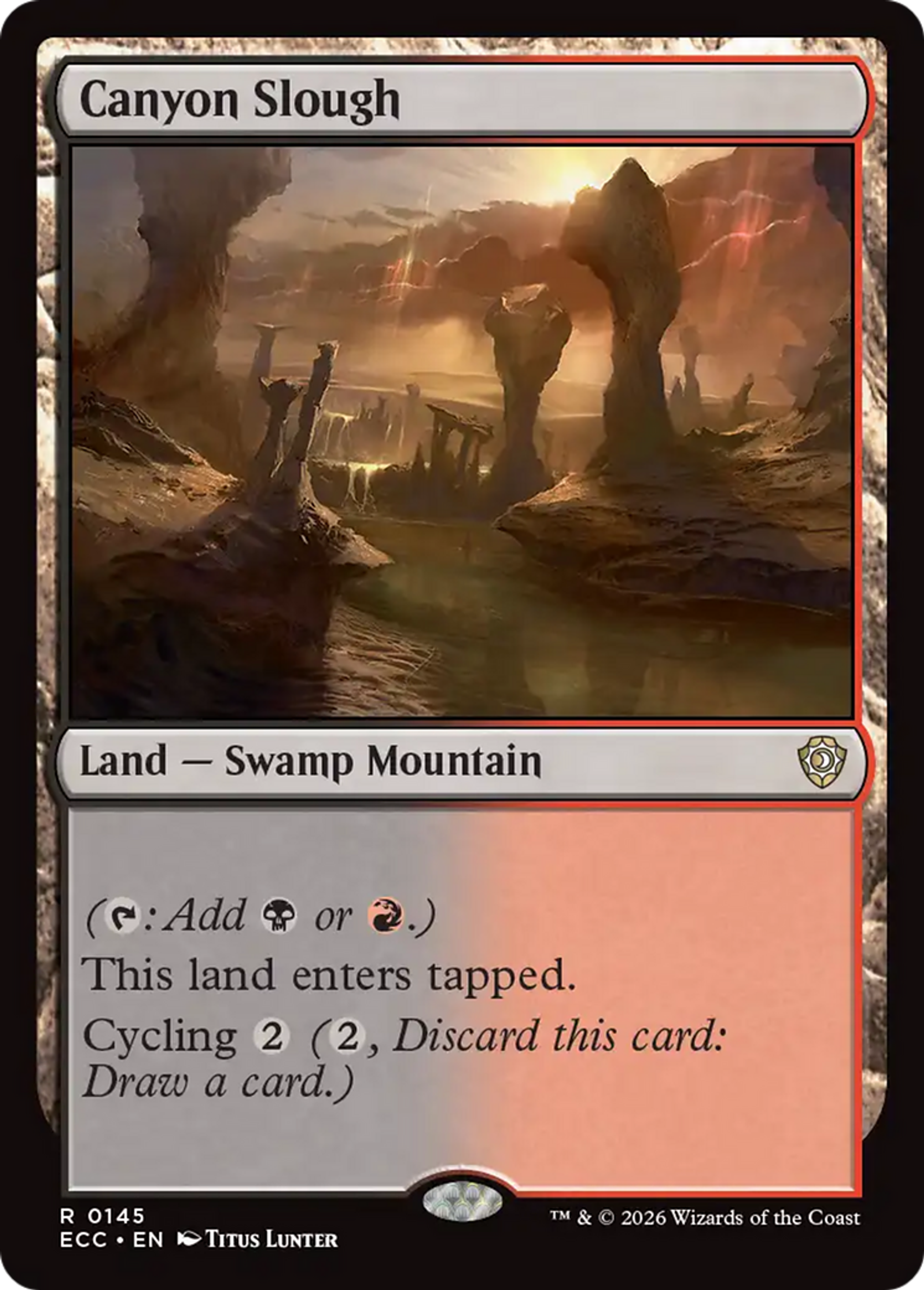 Canyon Slough — Lorwyn Eclipsed Commander — Magic: The Gathering