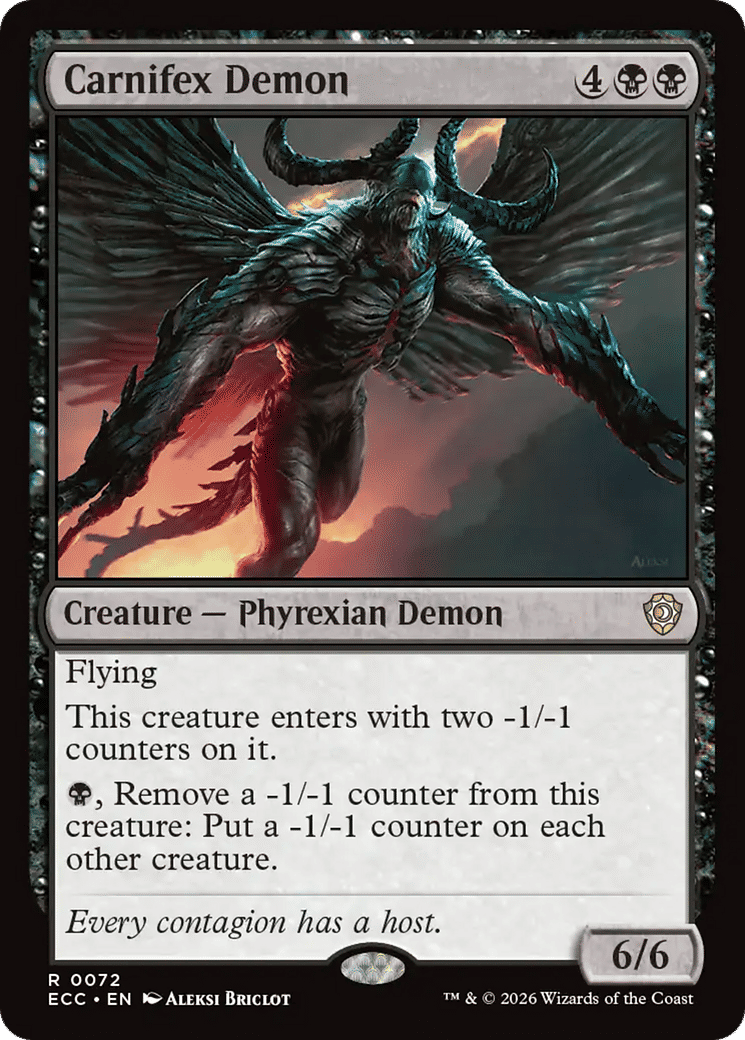 Carnifex Demon — Lorwyn Eclipsed Commander — Magic: The Gathering