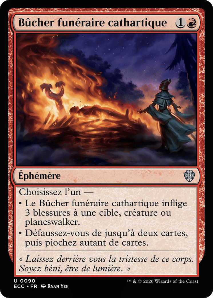 Bûcher funéraire cathartique — Lorwyn Eclipsed Commander — Magic: The Gathering