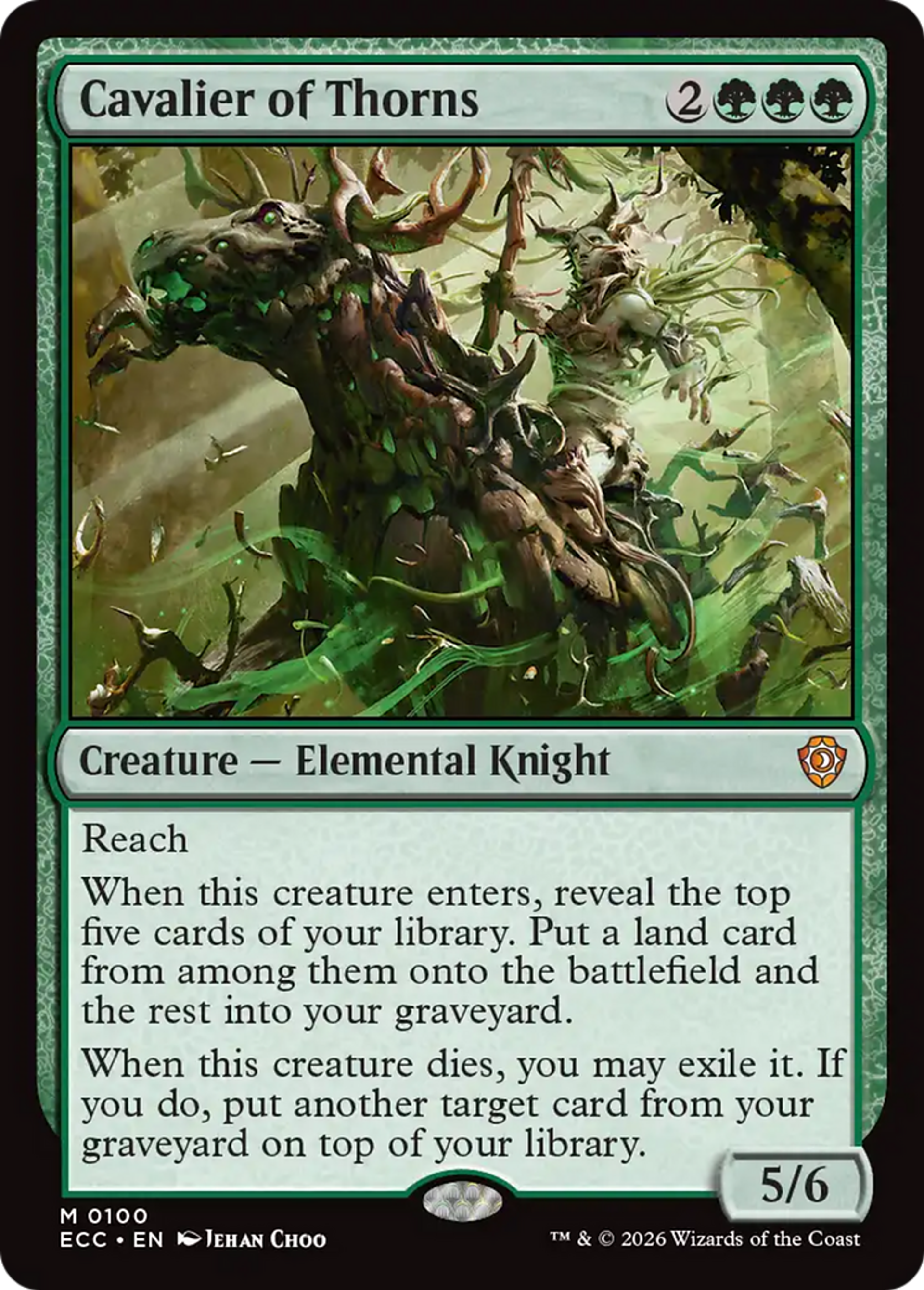 Cavalier of Thorns — Lorwyn Eclipsed Commander — Magic: The Gathering