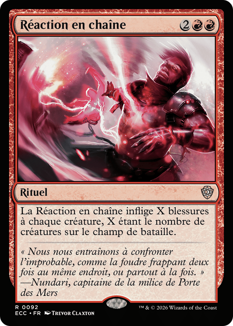 Réaction en chaîne — Lorwyn Eclipsed Commander — Magic: The Gathering