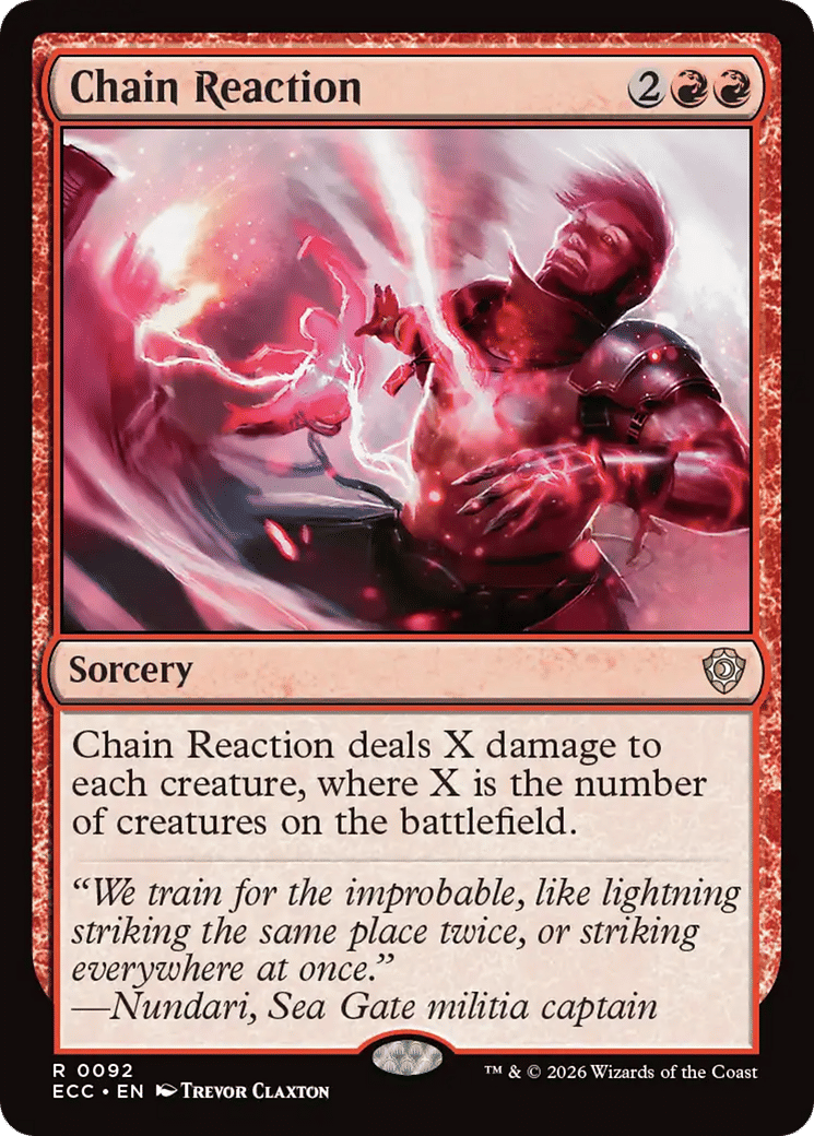 Chain Reaction — Lorwyn Eclipsed Commander — Magic: The Gathering
