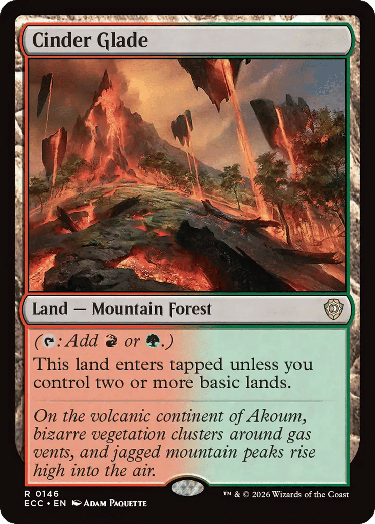 Cinder Glade — Lorwyn Eclipsed Commander — Magic: The Gathering