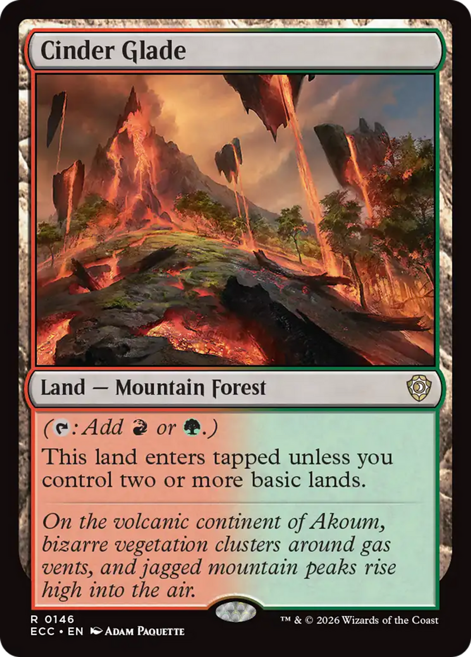 Cinder Glade — Lorwyn Eclipsed Commander — Magic: The Gathering